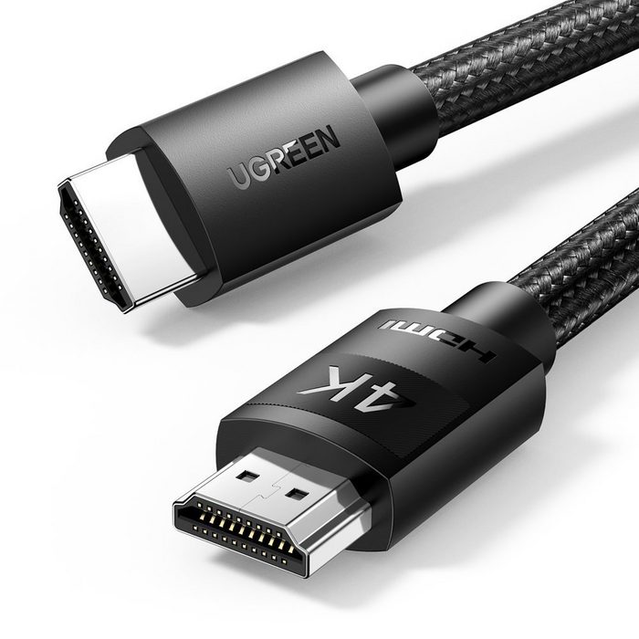 UGREEN Kabel HDMI 2.0 - HDMI 2.0 4K 3m Audio Video-Kabel Lang High-Speed Ethernet schwarz HDMI-Kabel FV10663
