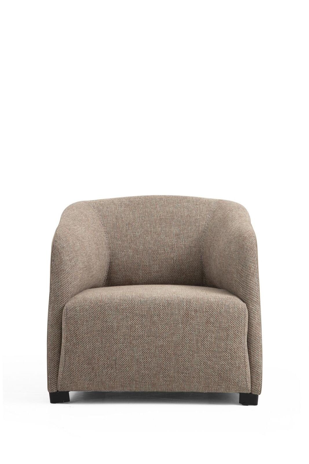JVmoebel Sessel Sessel Ohrensessel Stoff Beige Wohnzimmer Polyester 1 Sitzer Modern (1-St., 1x nur Sessel), Made in Europa