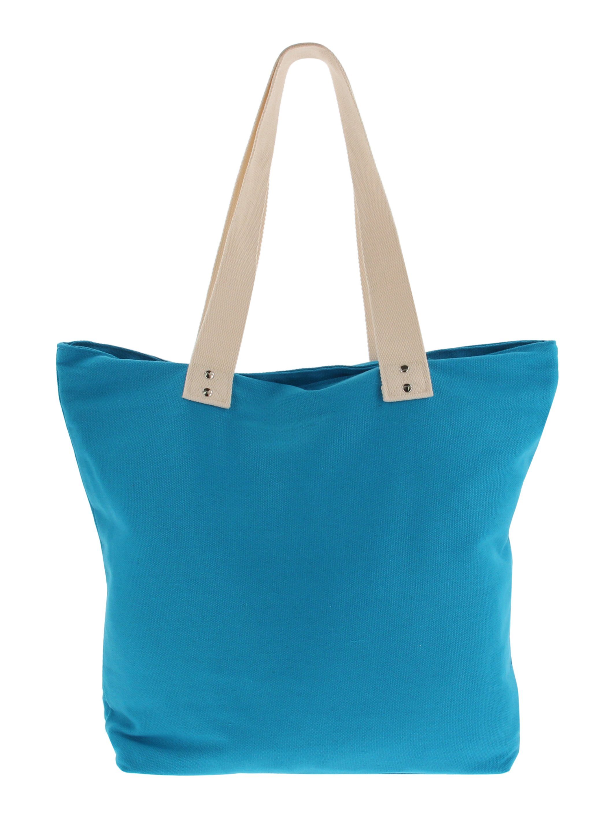 VW Collection by BRISA Einkaufsshopper Volkswagen Wiederverwendbare Canvas-Einkaufs-Tüte-Strand-Tasche, 17 l, Canvas Baumwolle, dem Segeltuch-Material