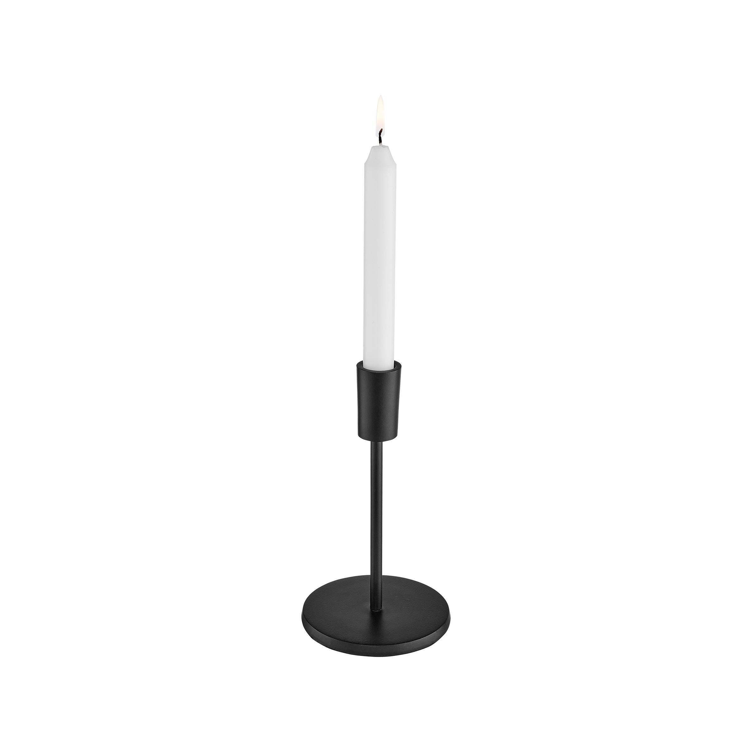 Schwarz 19cm Kerzenhalter HIGHLIGHT BUTLERS Kerzenhalter Höhe