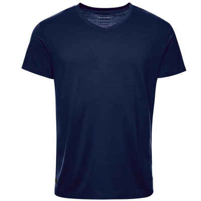 Kaipara - Merino Sportswear Unterhemd »Merino Herren-Unterhemd Kurzarm Regularfit V-Neck 200g warm« (1-St) aus reiner Merinowolle Made in Germany
