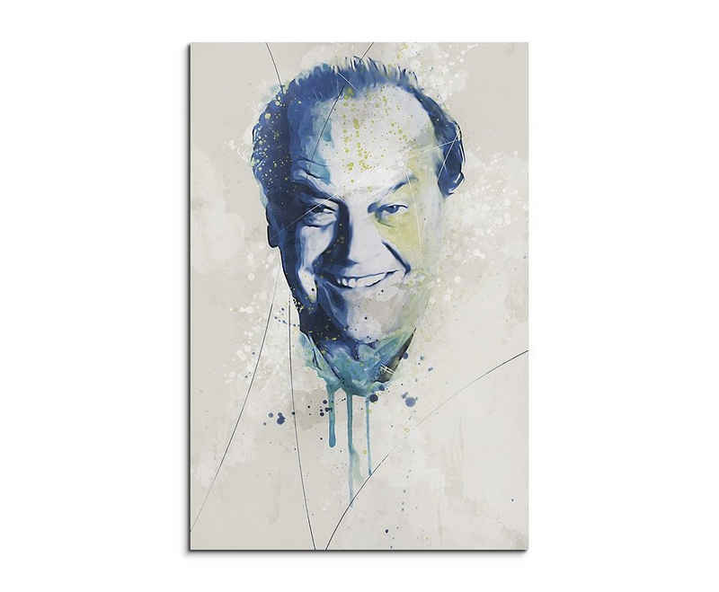 Sinus Art Leinwandbild Jack Nicholson I Aqua 90x60cm Aqua Art Wandbild