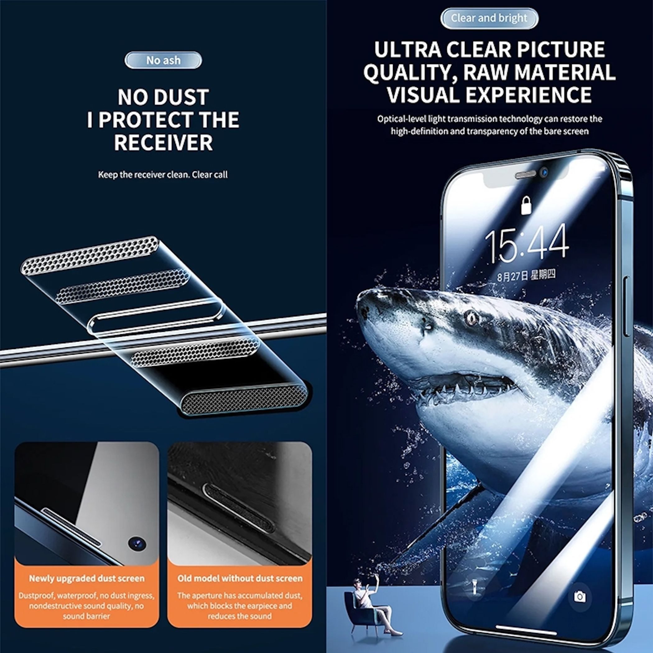 Wigento Handyhülle Für Apple iPhone 17 Pro Fast Attach Privacy 9H HD Schutzglas Schwarz, Anti-Spy, 9H gehärtet – Bild 4 von 5