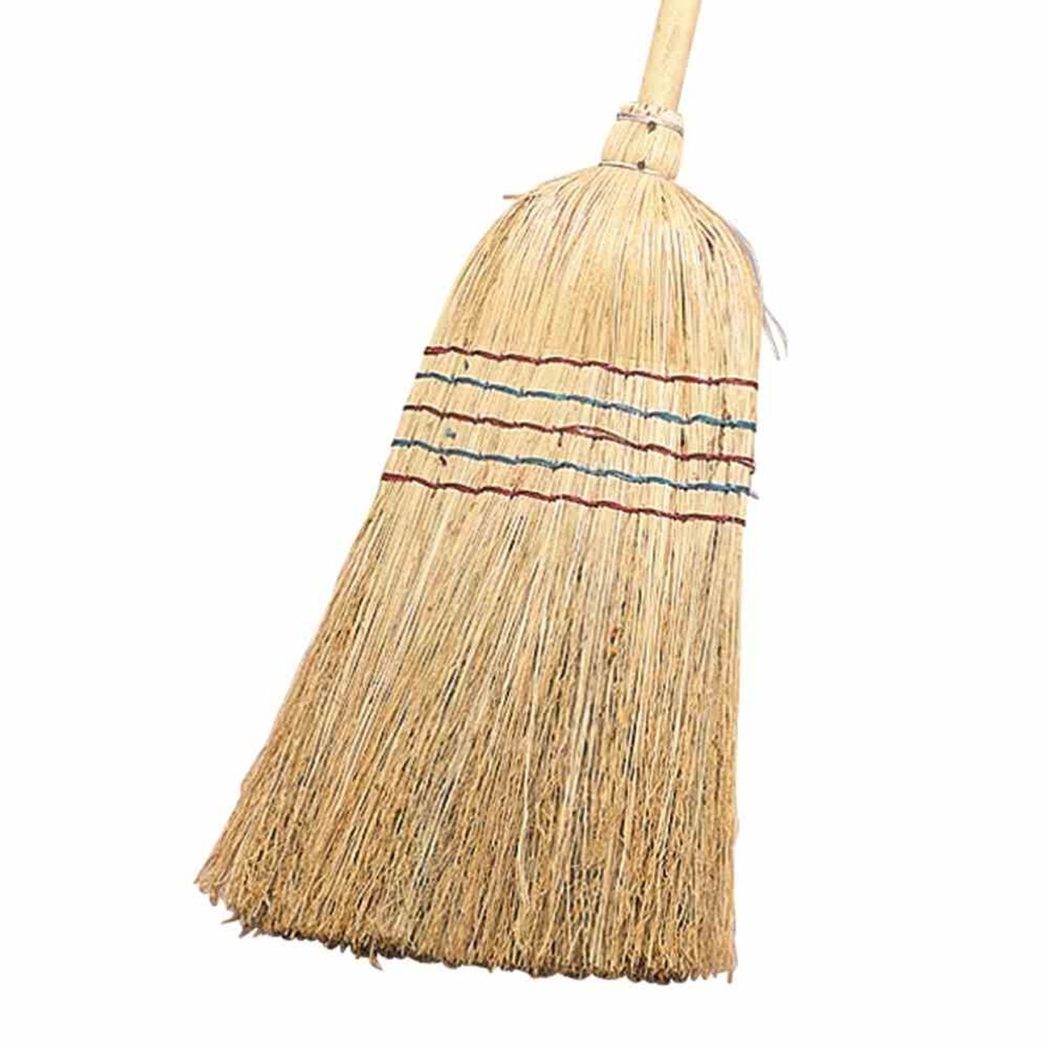 Siena Home Straßenbesen Reisstrohbesen Besen Hexenbesen Strohbesen 5 Naht ca. 28 cm Arbeitsbre