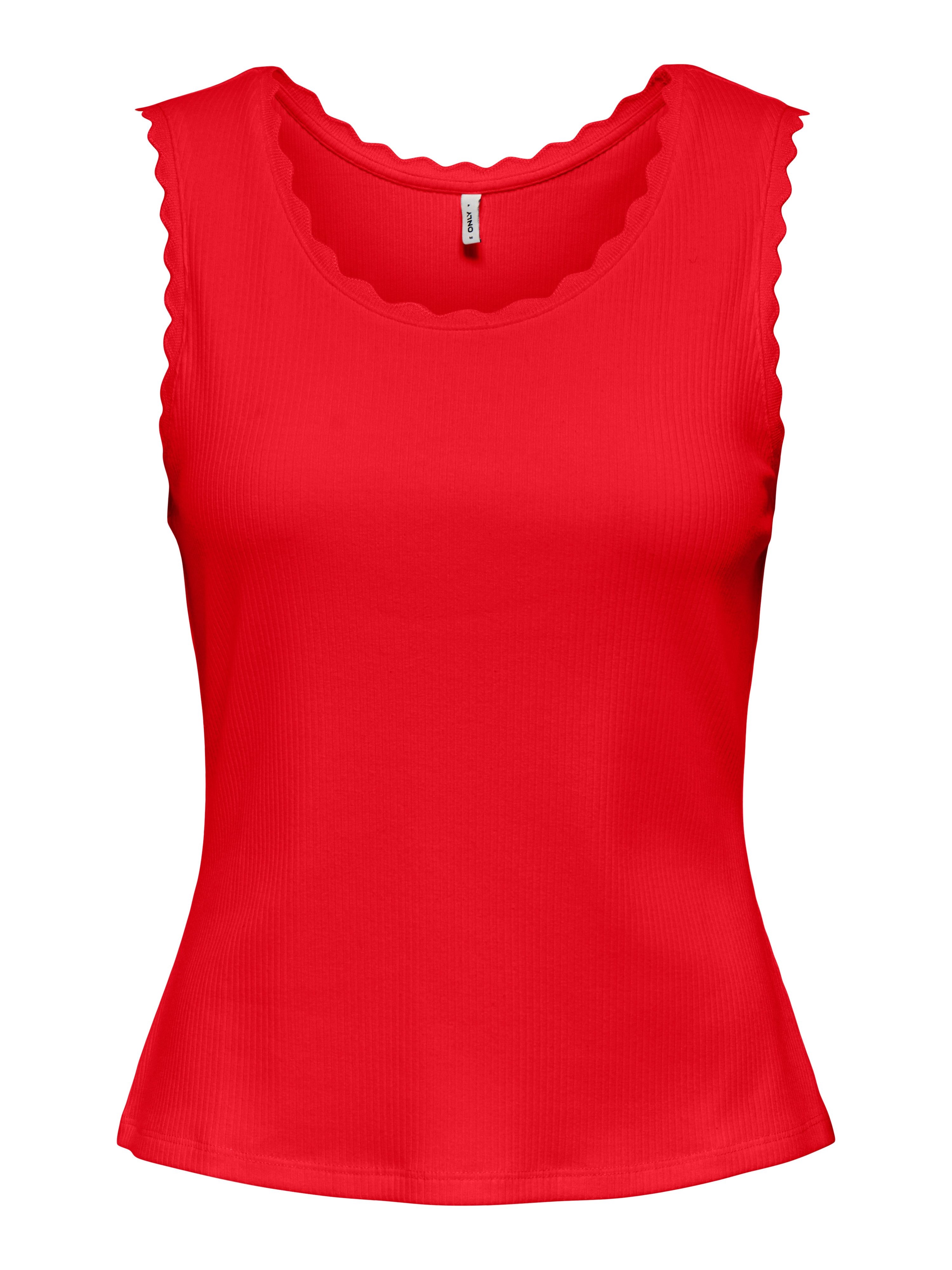 ONLY Tanktop ONLLUNI S/L TANK TOP CS JRS Baumwollmischung, regular fit, Rundhals