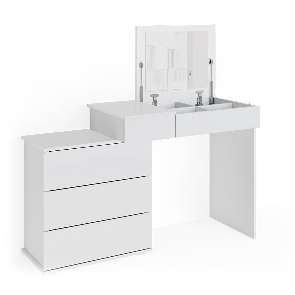 Vicco Schminktisch Lotos, Weiß, 117 cm günstig online kaufen