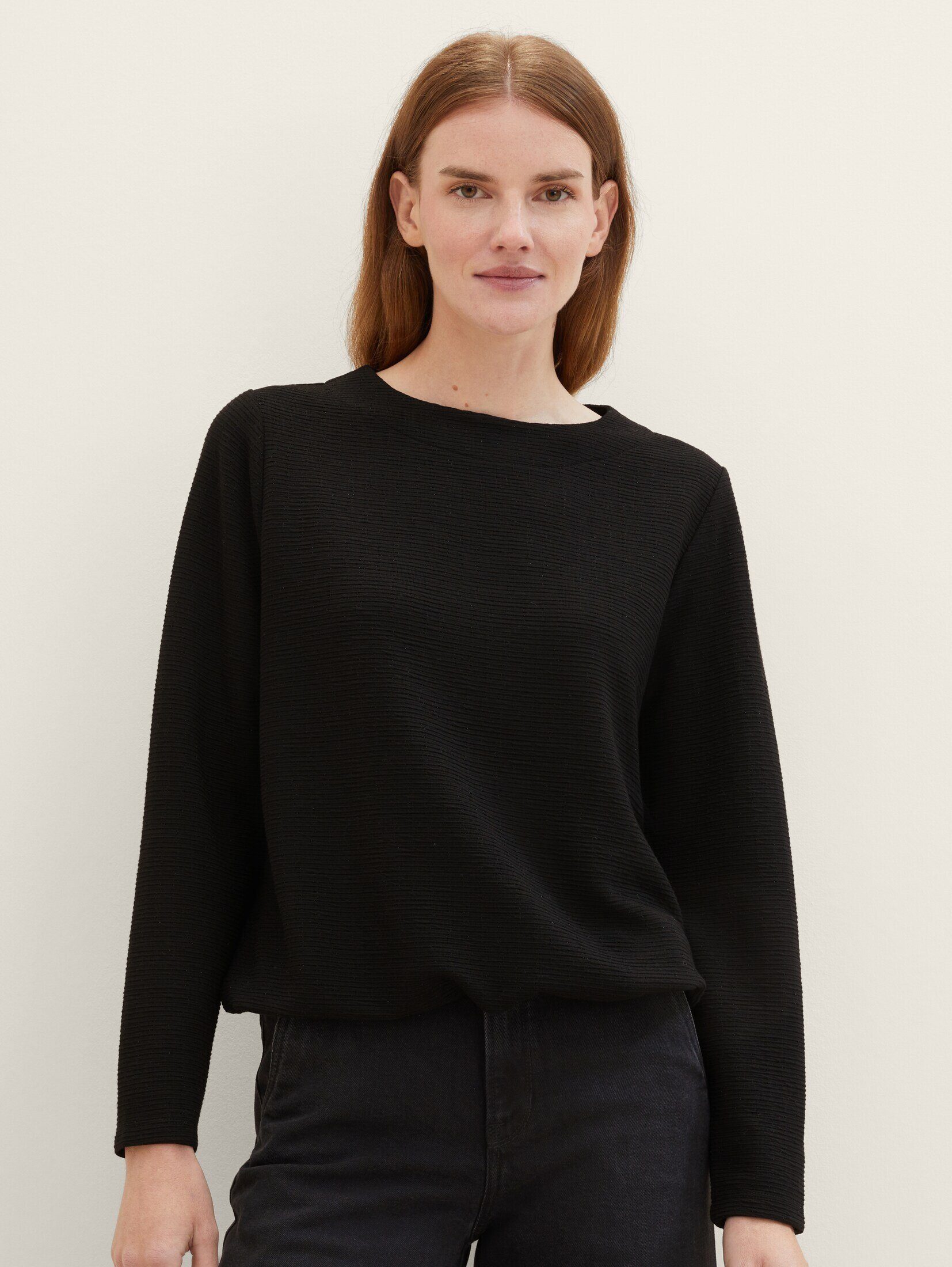 TOM TAILOR Sweatshirt Sweatshirt mit Rundhalsausschnitt