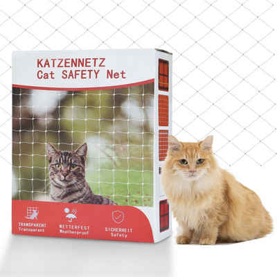 Randaco Schutznetz Katzennetz Katzenschutznetz Balkonnetz Kippfenster-Schutzgitter 3x8m