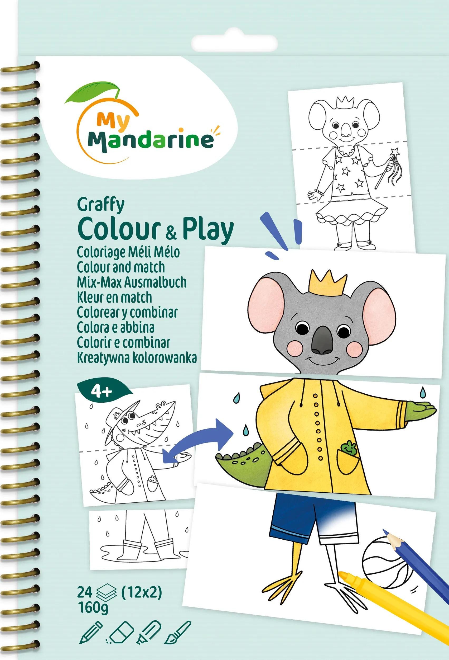 Carnet De Cartes à Gratter Graffy Scratch | 24 Cartes Licorne + Pochoir + Stylet | Activité Manuelle Enfant Dès 5 Ans