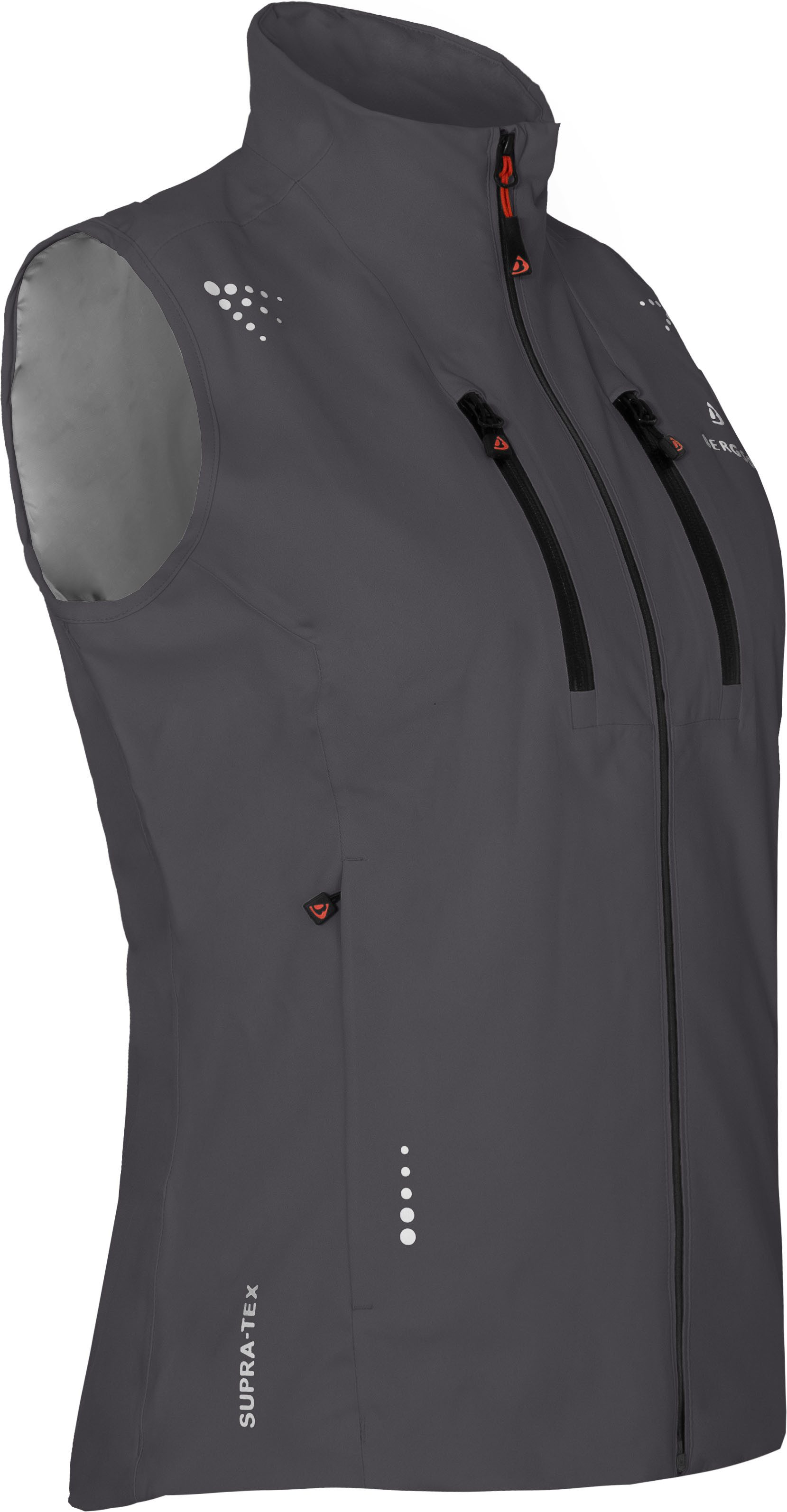 Bergson Regenjacke LEKNES THERMO Weste Damen Regenweste, recycelt, leicht wattiert, 20000 mm Wassersäule, No