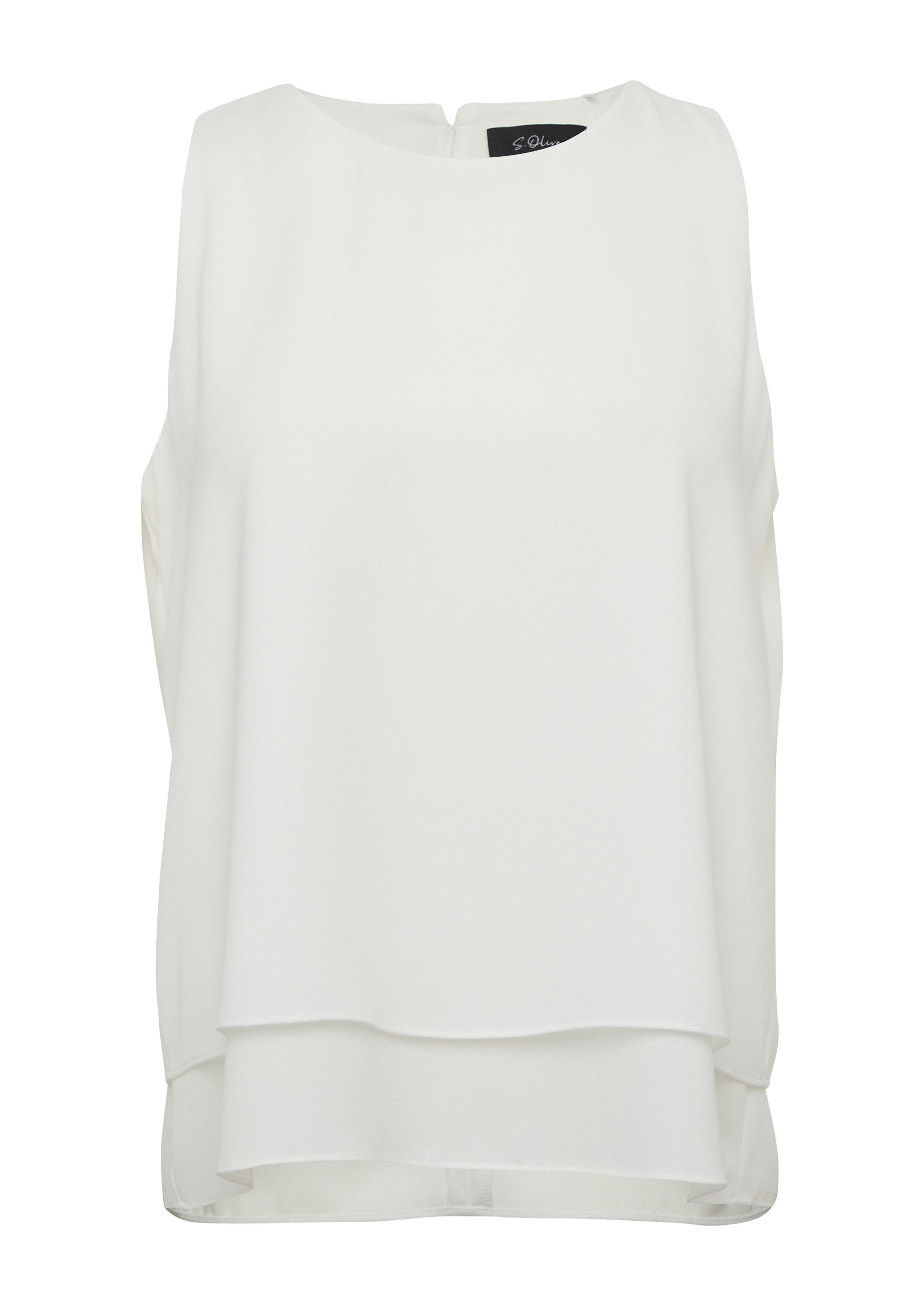 s.Oliver Blusentop Bluse Doppellagiges Top aus günstig online kaufen
