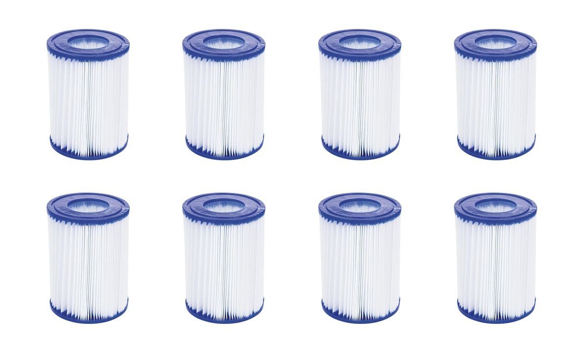Pool-Filterkartusche Bestway 8er Set Filterkartuschen Ersatz Pool Gr.2