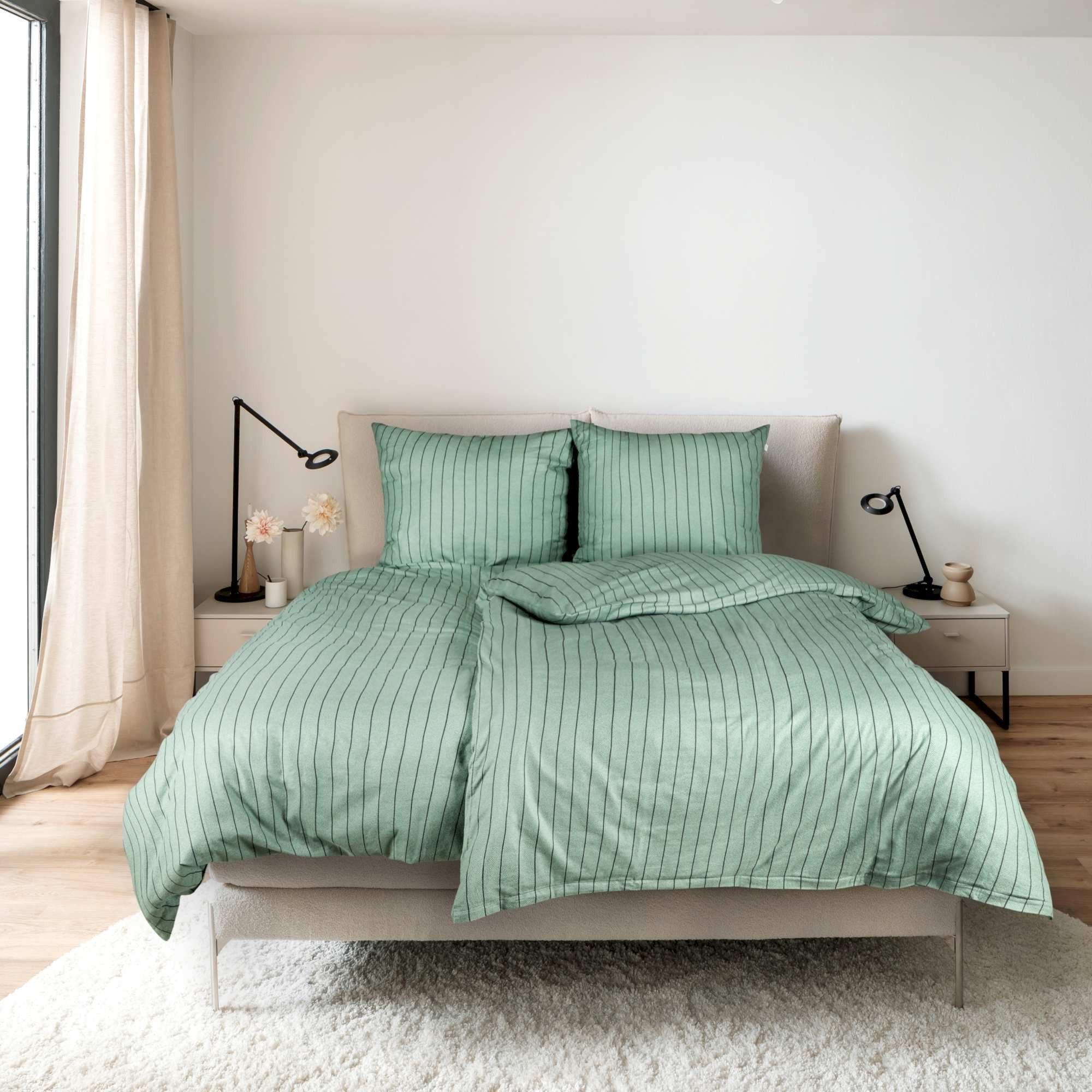 SCHÖNER WOHNEN-Kollektion Bettwäsche SOFT STRIPE Winter Bettwäsche, Baumwol günstig online kaufen