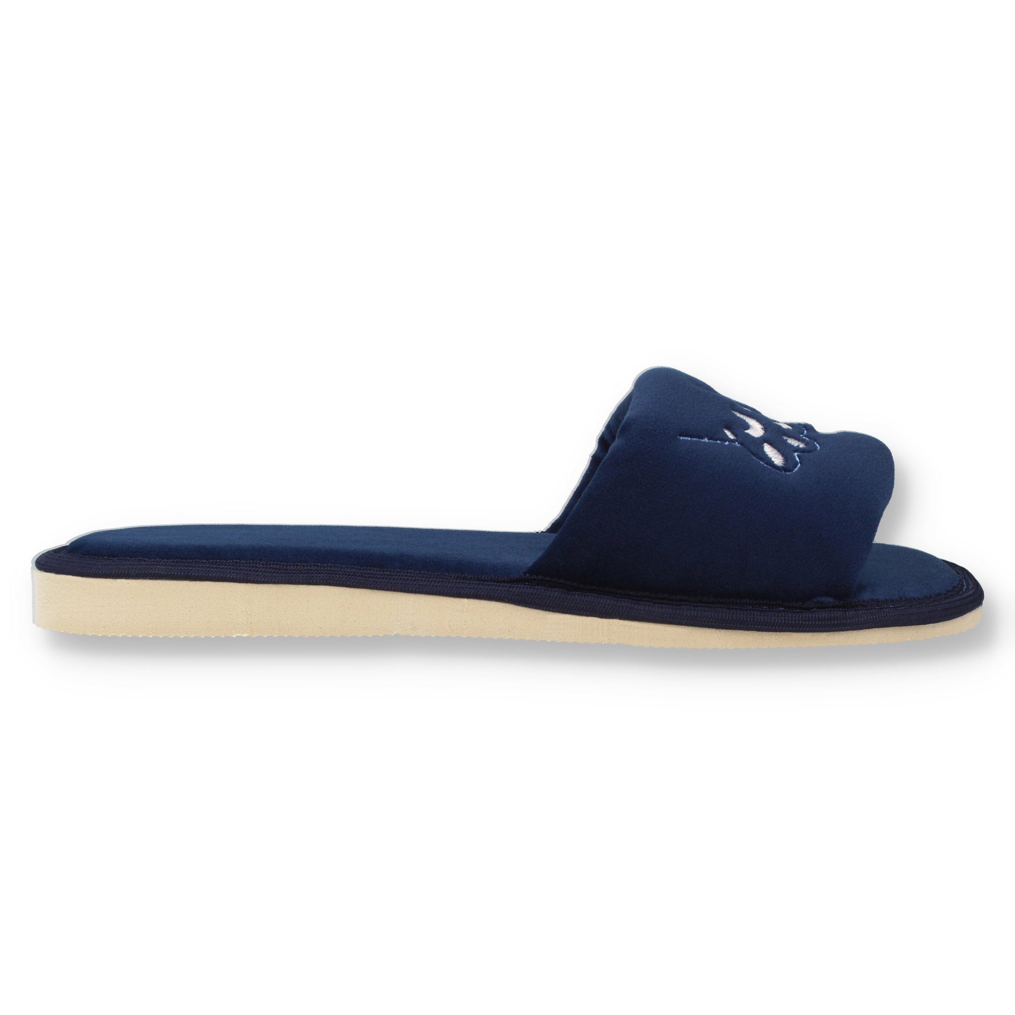 filsko Masku Damen Pantolette mit Katzen & Welcome Home Stickerei, offene Samt-Hausschuhe