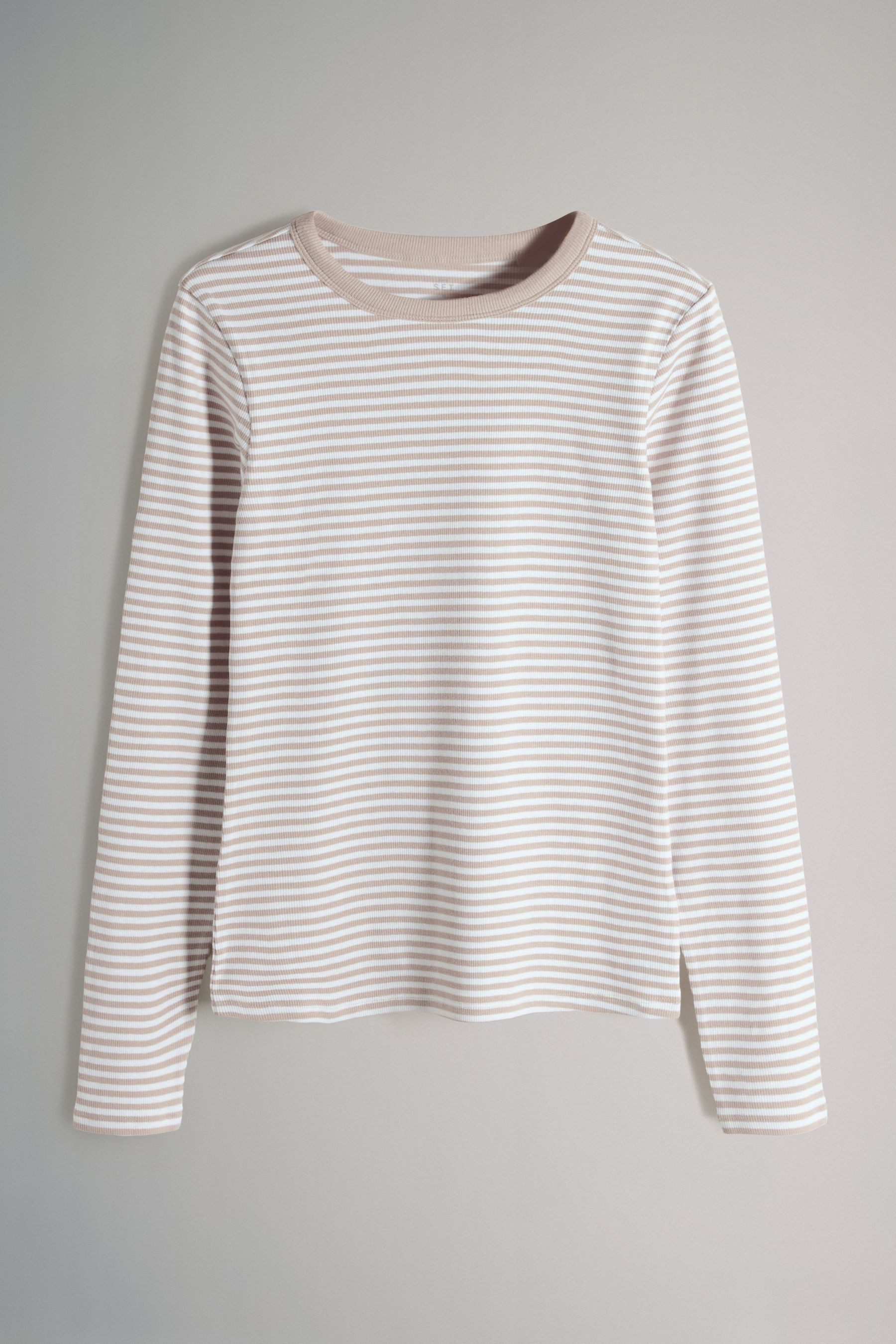 The Set Langarmshirt The Set Langarmshirts mit Kontrast, 4er-Pack (4-tlg)