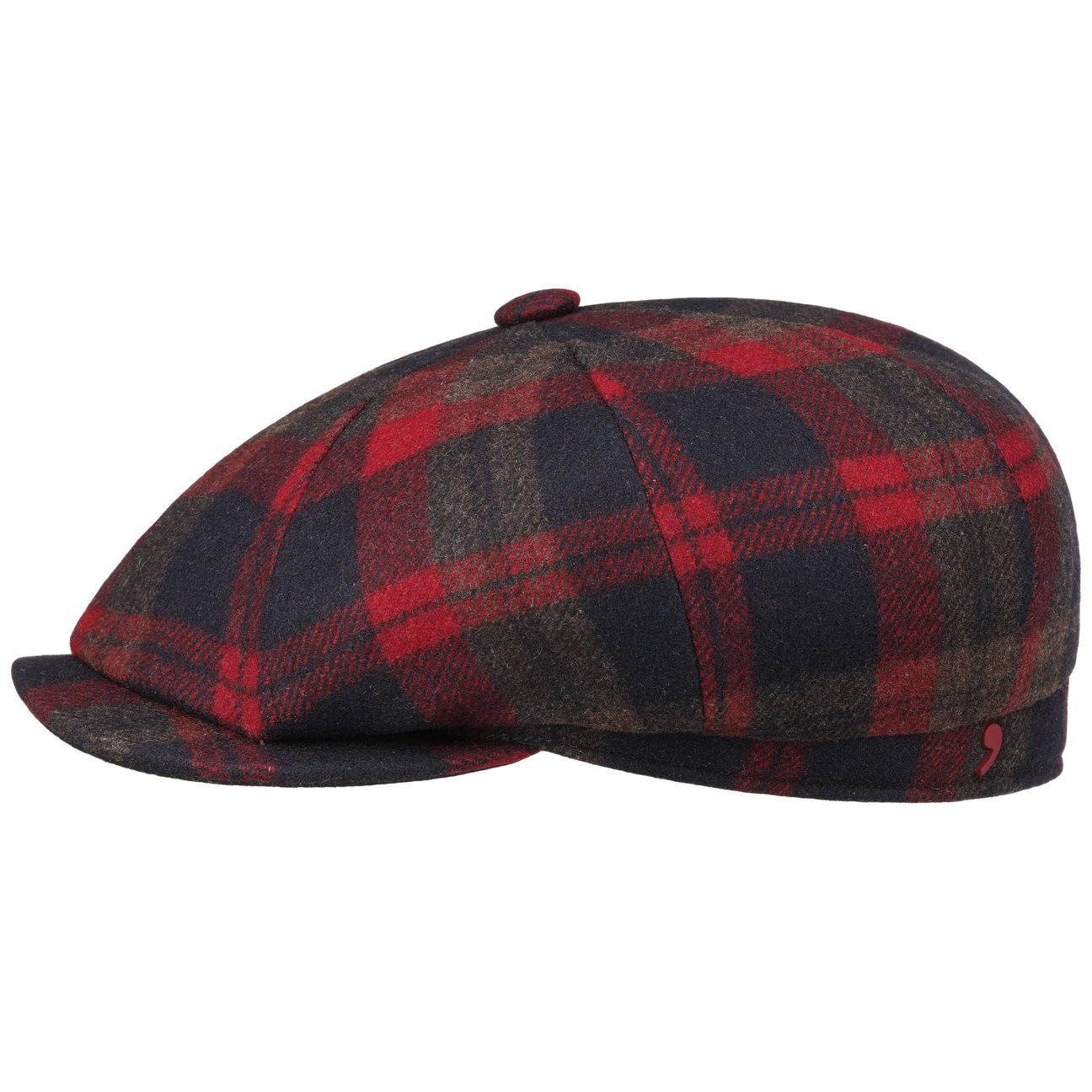 Alfonso D´Este Flat Cap (1-St) Schirmmütze mit Schirm, Made in Italy