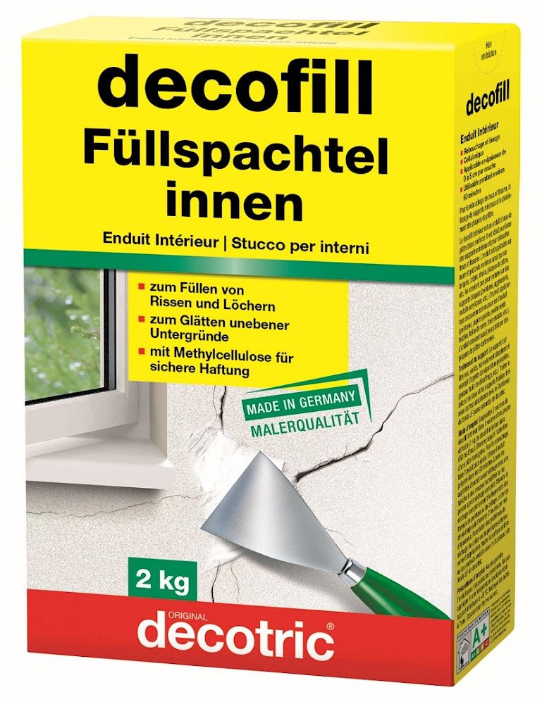 decotric® Spachtelmasse, Füllspachtel innen 2 kg