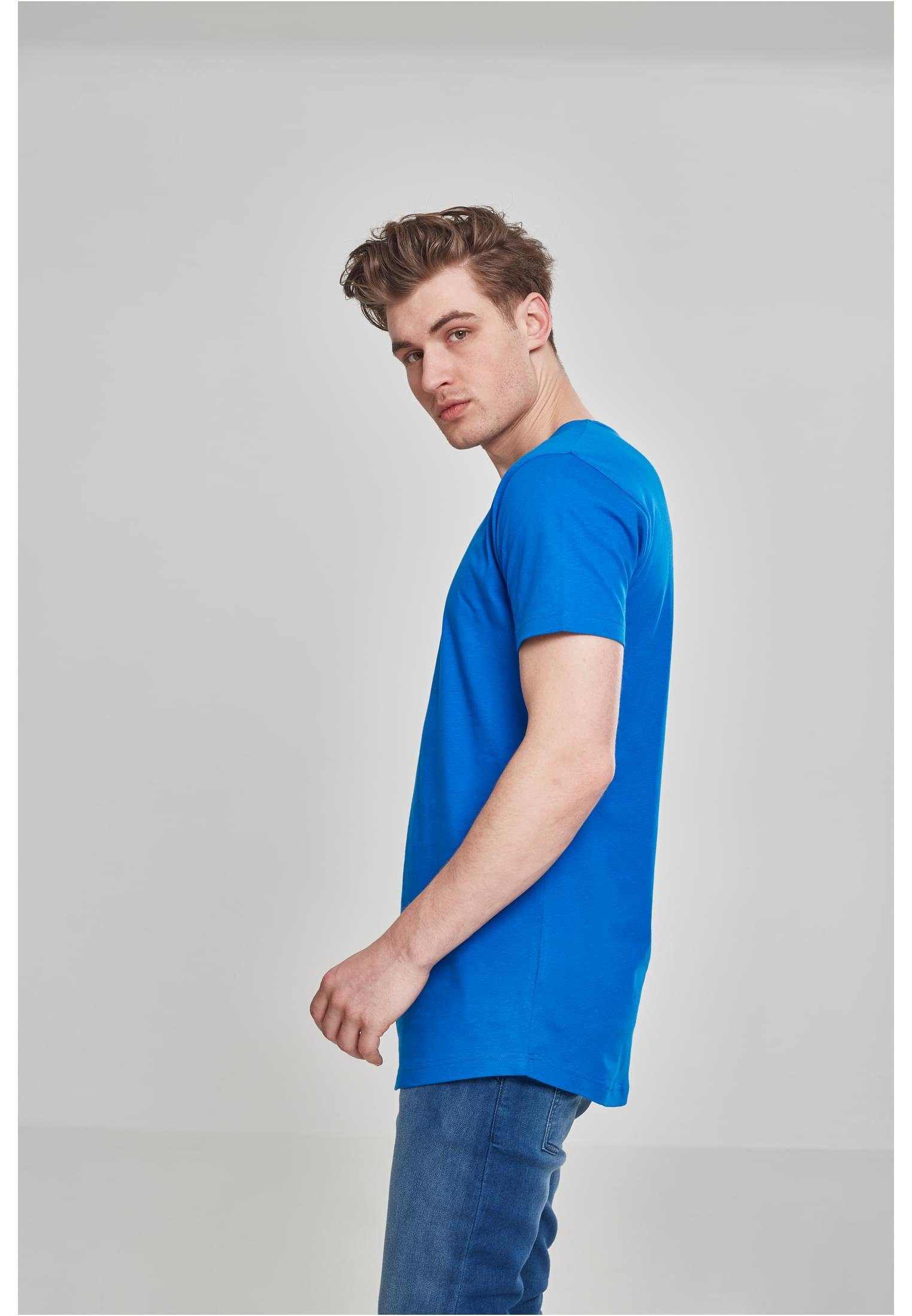 Long Kurzarmshirt Tee URBAN brightblue Shaped CLASSICS (1-tlg) Herren