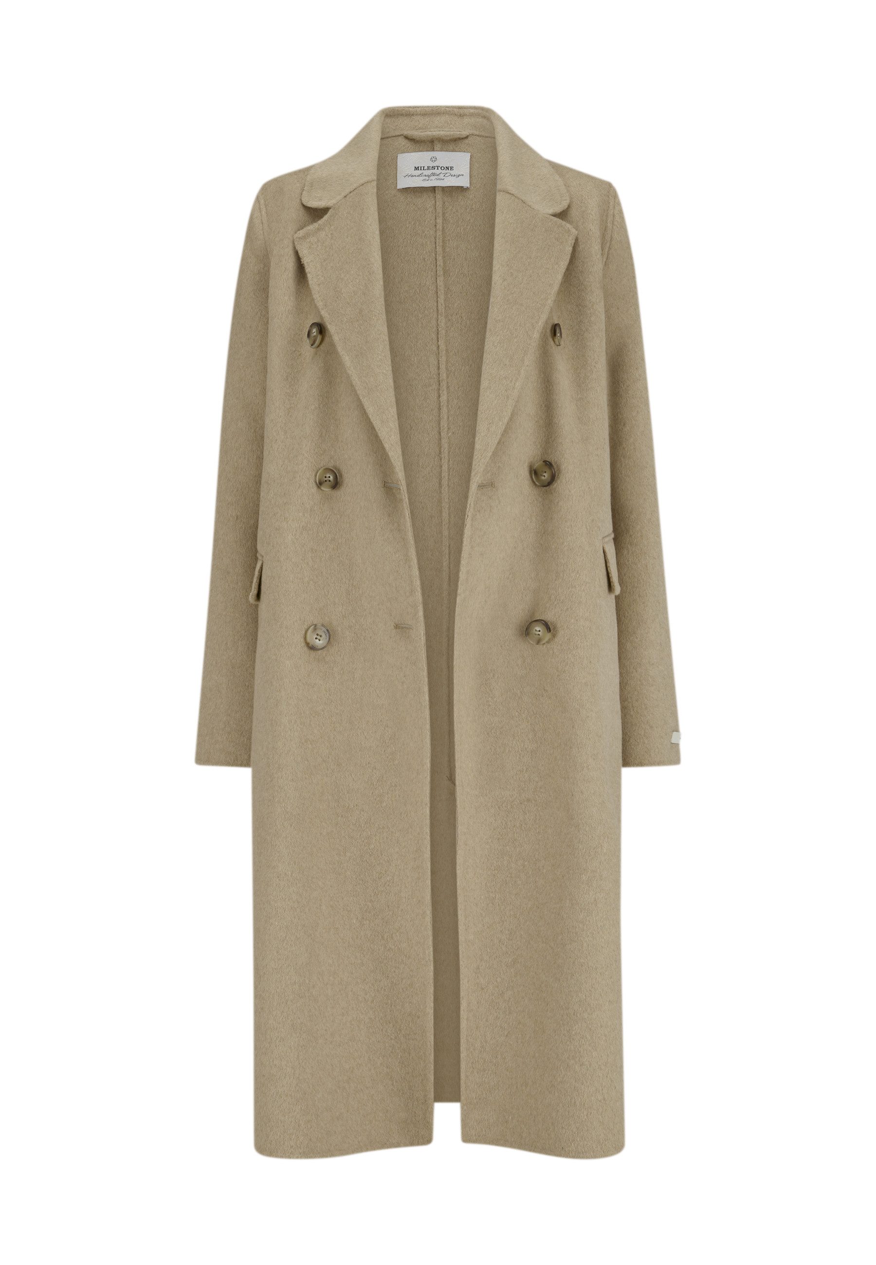 Milestone Langmantel MSNorma Damen elegant, klassisch Knöpfe
