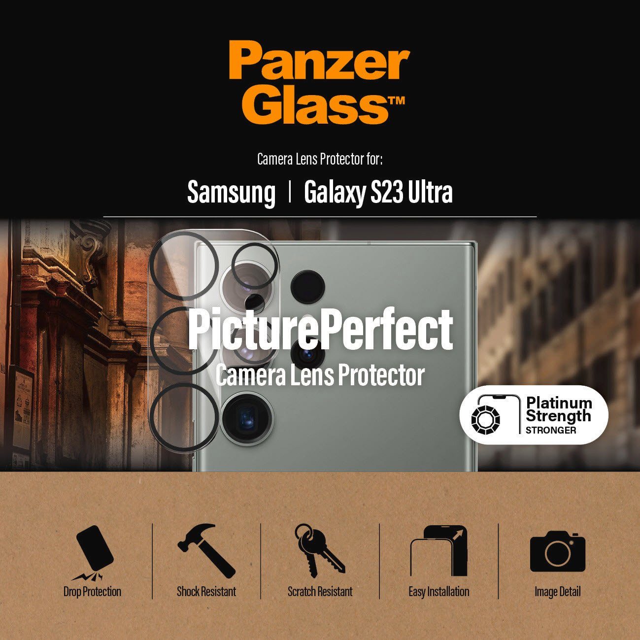 PanzerGlass Displayschutzglas PicturePerfect - Samsung Galaxy S23 Ultra – Bild 5 von 5