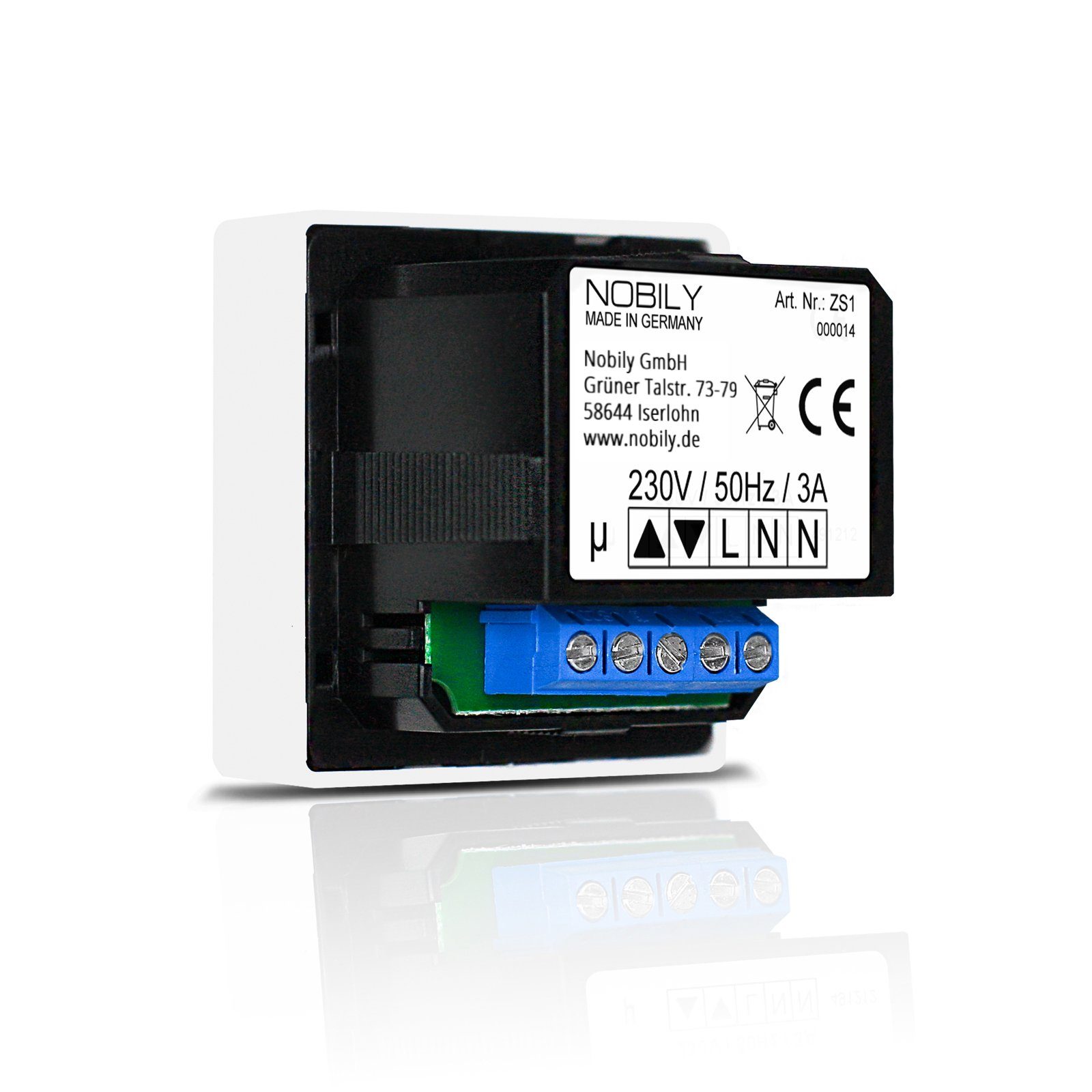 Nobily Zeitschaltuhr Rolladenzeitschaltuhr ZS1 für Rolladenmotoren, Timer Rolladenuhr, mechanisch, Security Urlaubsschaltung