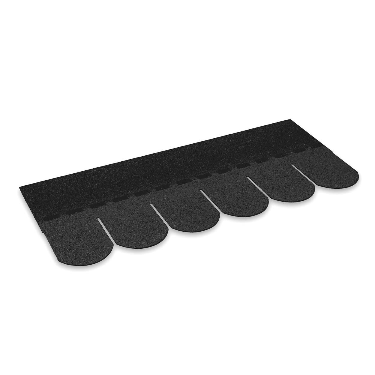 Gartenpirat Dachpappe Dachschindeln Biberschwanz 2 m² schwarz Bitumen zur Dacheindeckung