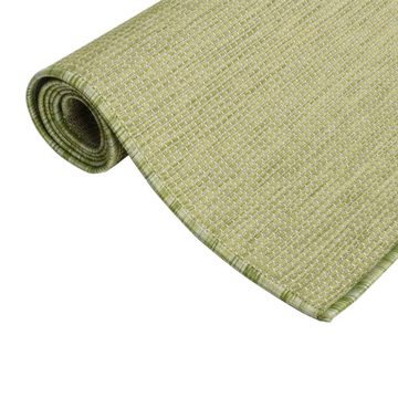 Teppich Outdoor-Flachgewebe 80x150 cm Grün, furnicato, Rechteckig