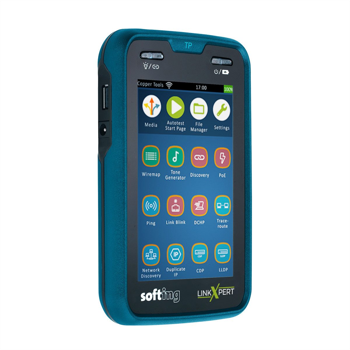 Softing LinkXpert TP Netzwerk-Adapter, Multitool zum einfachen Testen von Twisted-Pair-LAN-Netzwerken, 226103