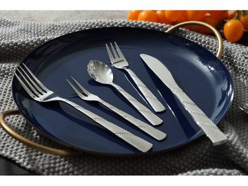 SWISS PRO+ Besteck-Set 72-teiliges hochwertiges Besteckset modern Edelstahl kratz beständig, 12 Personen