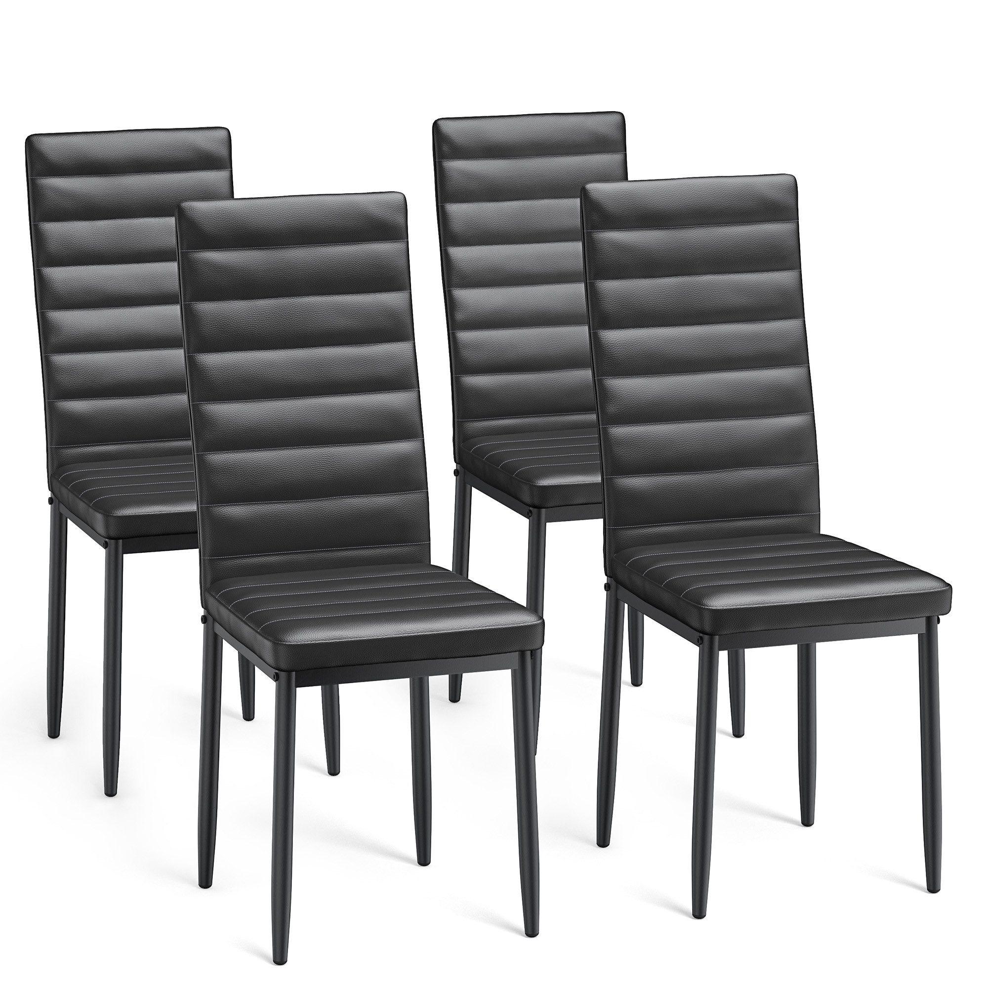 Blishom Esszimmerstuhl Esszimmerstühle 4er-Set, Küchenstuhl mit Gepolstert, 41x50x97 cm (4 St)