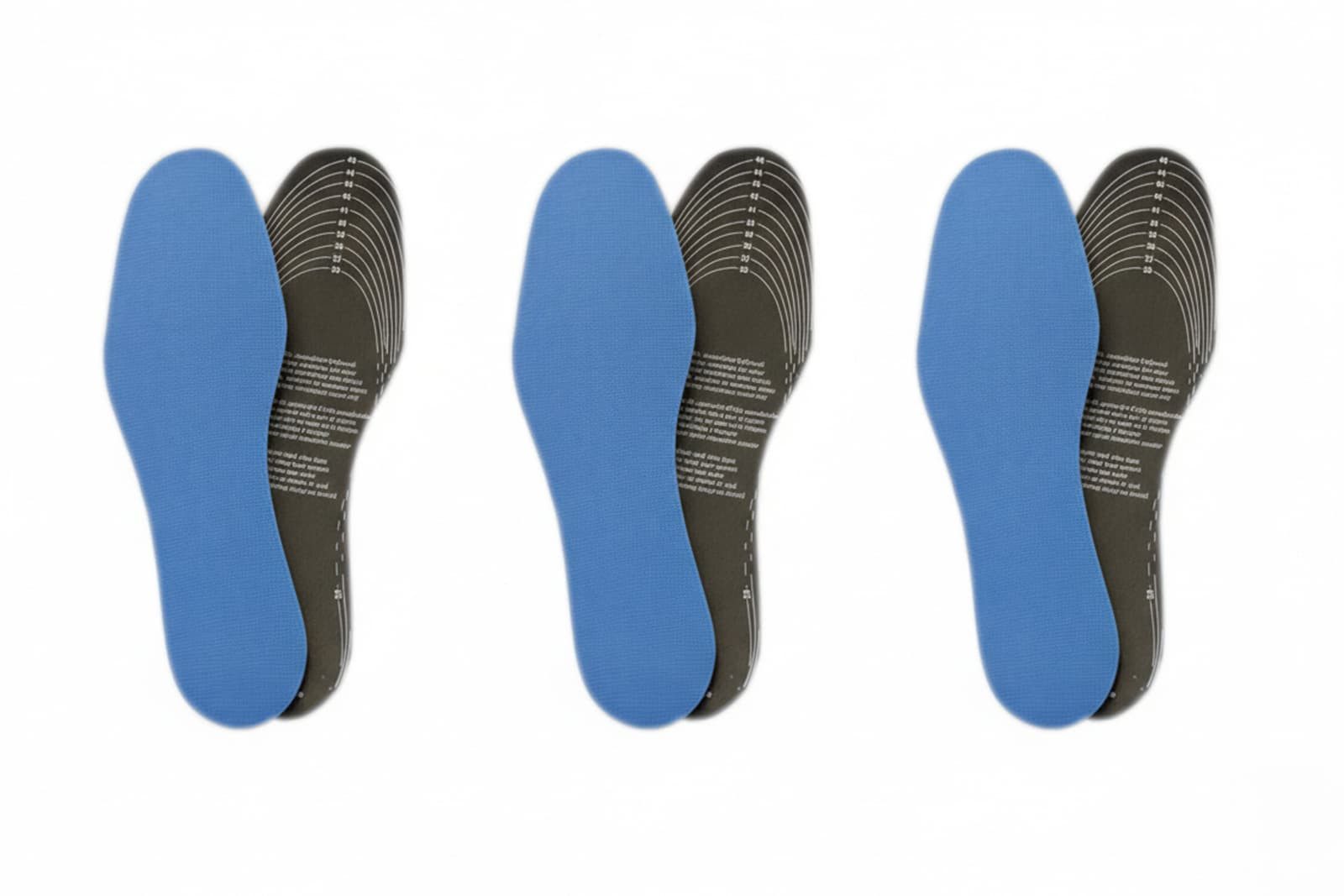 Ringelspitz Einlegesohlen Geruchsneutrale zuschneidbare Aktivkohle-Einlegesohle; 3er Set