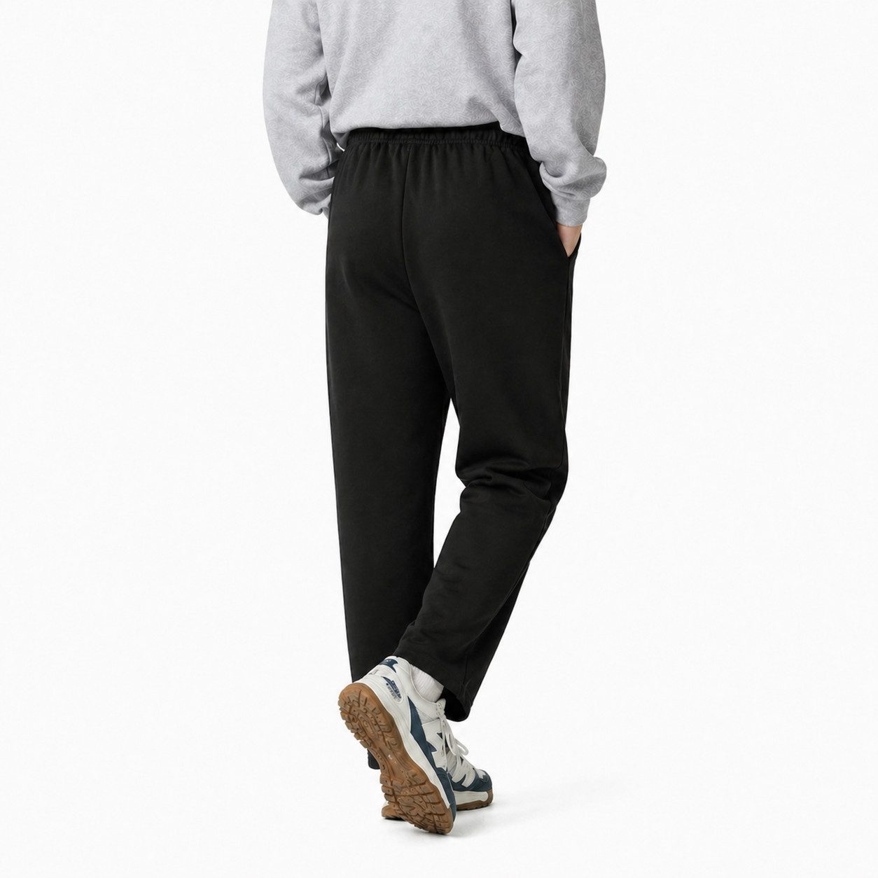 S&S Jogginghose Jogginghose Herren aus Baumwolle, moderne Sweathose Trainingshose (1-tlg., Herren Jogginghosen) gerader Beinabschluss mit Reißverschluss