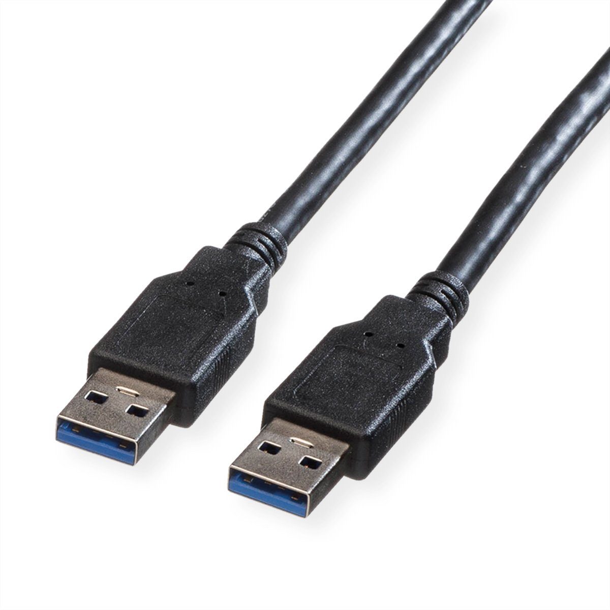 ROLINE USB 3.2 Gen 1 Kabel, Typ A-A USB-Kabel, USB 3 Typ A Männlich (Stecker), USB 3 Typ A Männlich (Stecker) (180.0 cm)