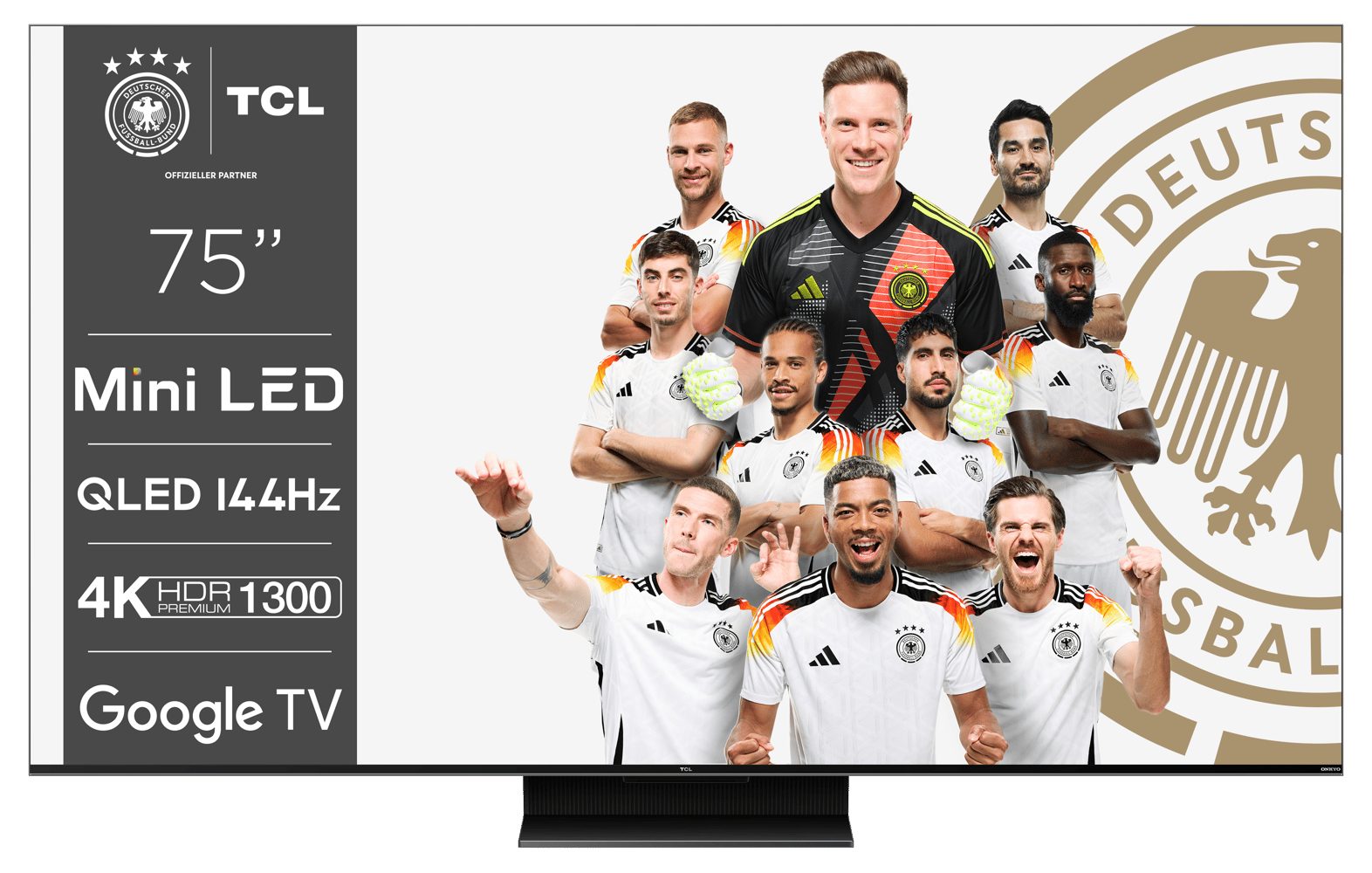 TCL 75MQLED80 Mini-LED-Fernseher (75 Zoll, 4K Ultra HD)