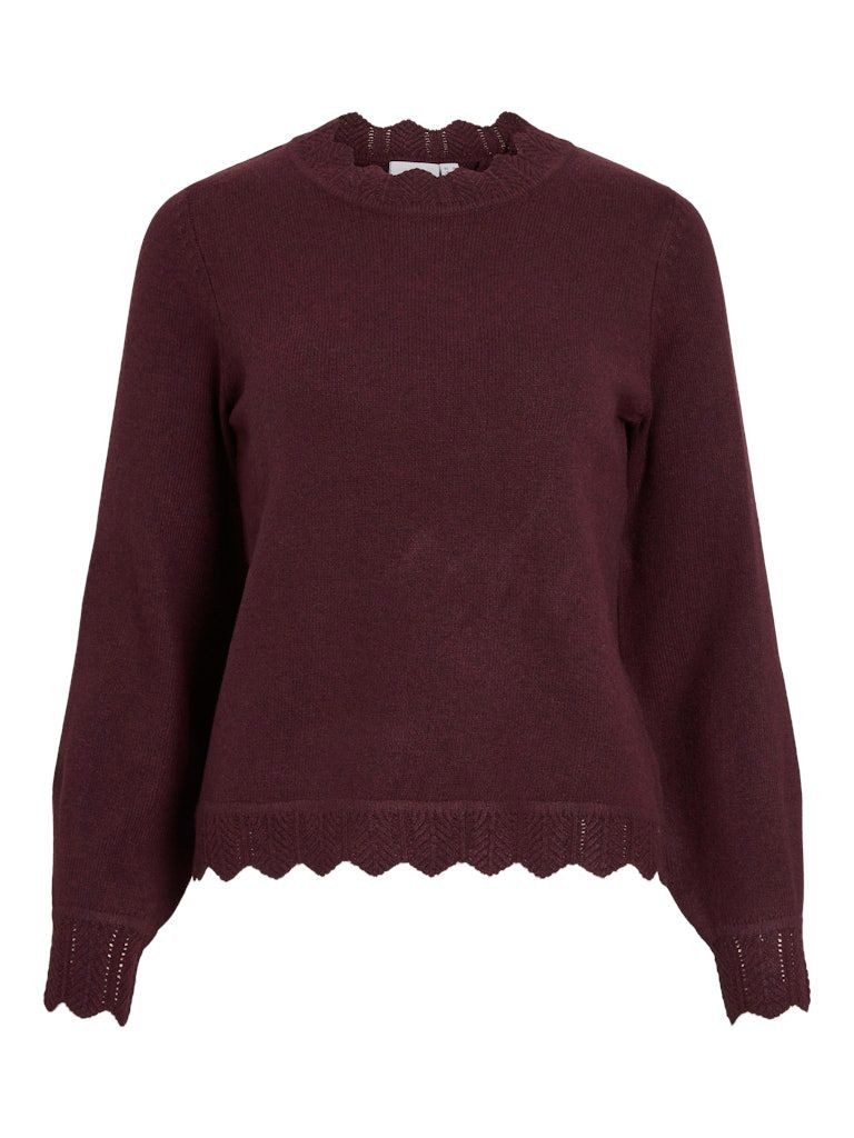 Vila Rundhalspullover VINIKOLINA O-NECK günstig online kaufen