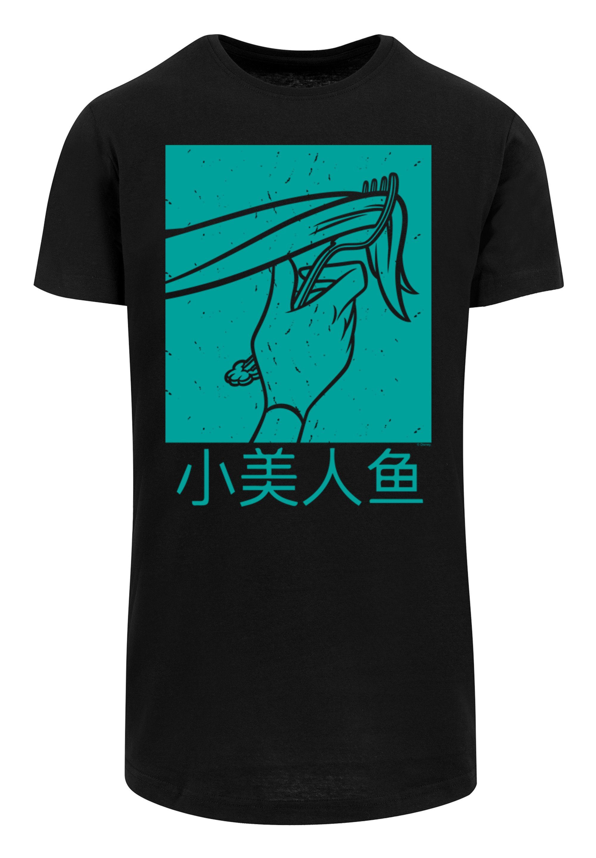 Print T-Shirt die schwarz F4NT4STIC Disney Arielle Boys Meerjungfrau