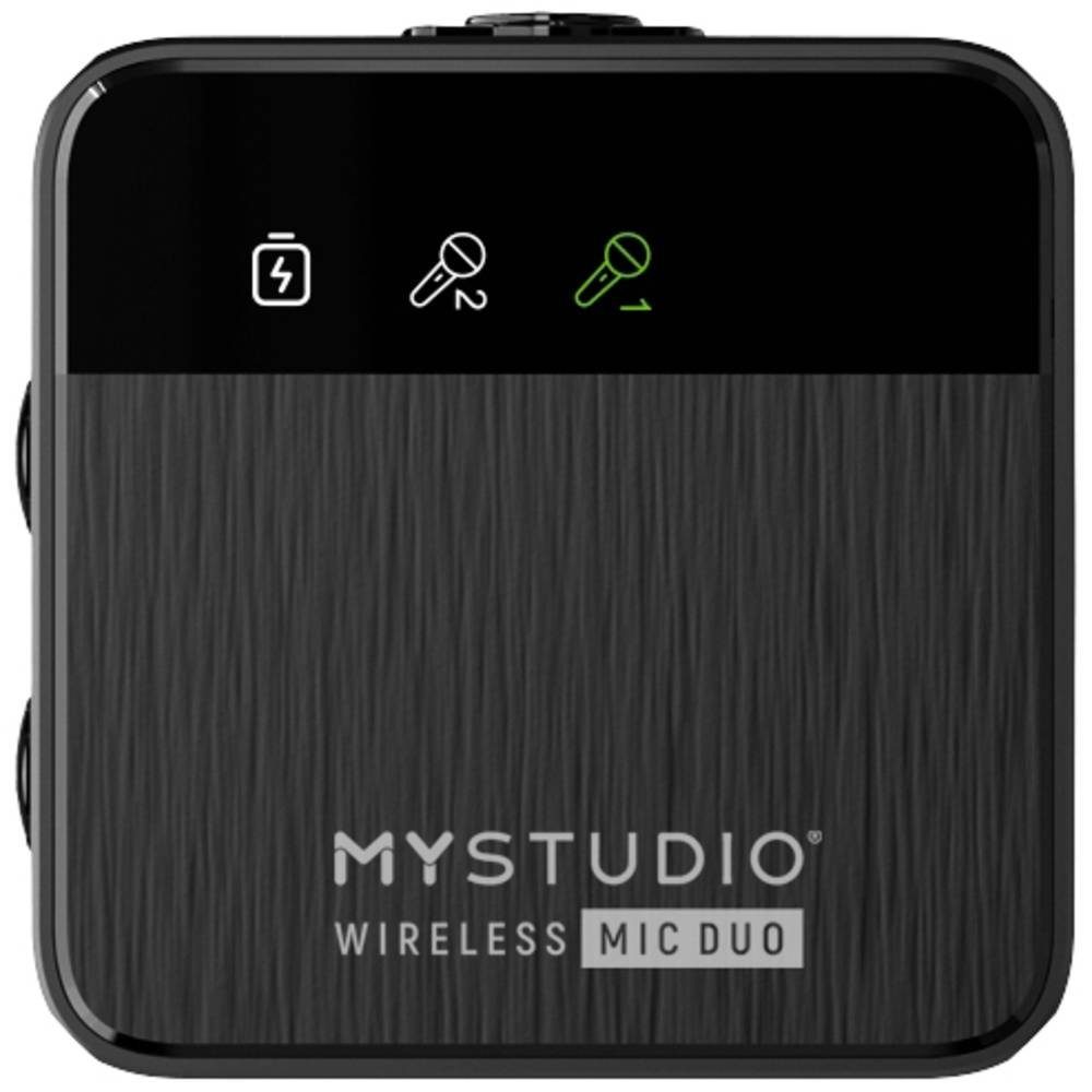 Easypix Mikrofon MyStudio Wireless Mic Duo 62022, inkl. Windschutz, inkl. Mikrofoncase