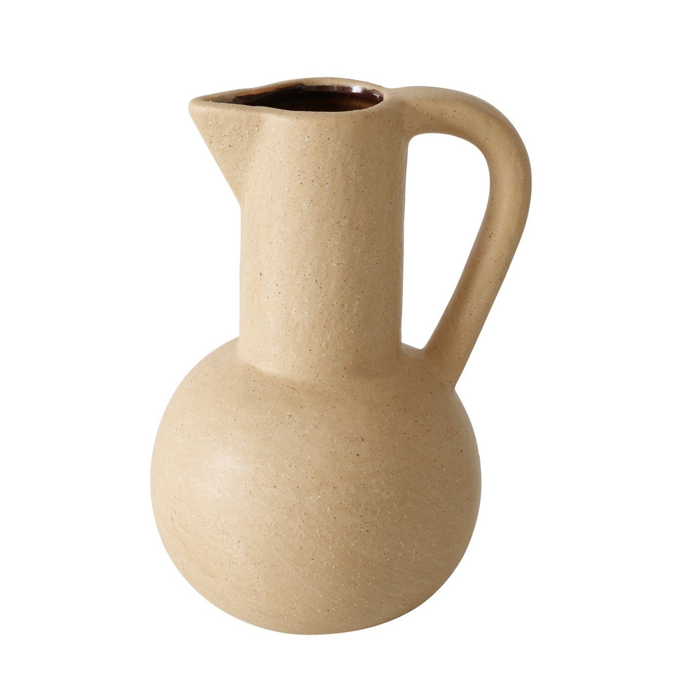 Dekovase H19cm, in beige Keramik BOLTZE "Carlito" aus Vase