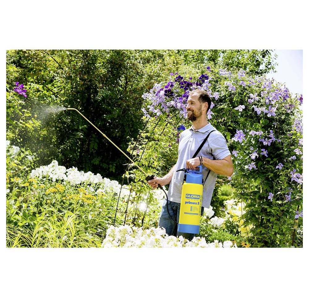 Thumbnail - Gloria Drucksprühgerät Drucksprüher - 5 l Gartenspritze, Kompressoranschluss, Verlängerungsrohr