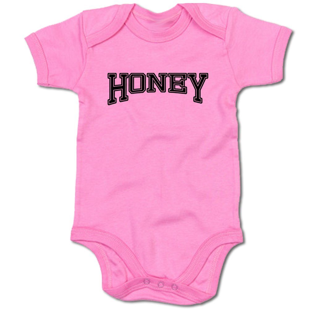 G-graphics Kurzarmbody Baby Body - Honey mit Spruch / Sprüche • Babykleidung • Geschenk zur Geburt / Taufe / Babyshower / Babyparty • Strampler