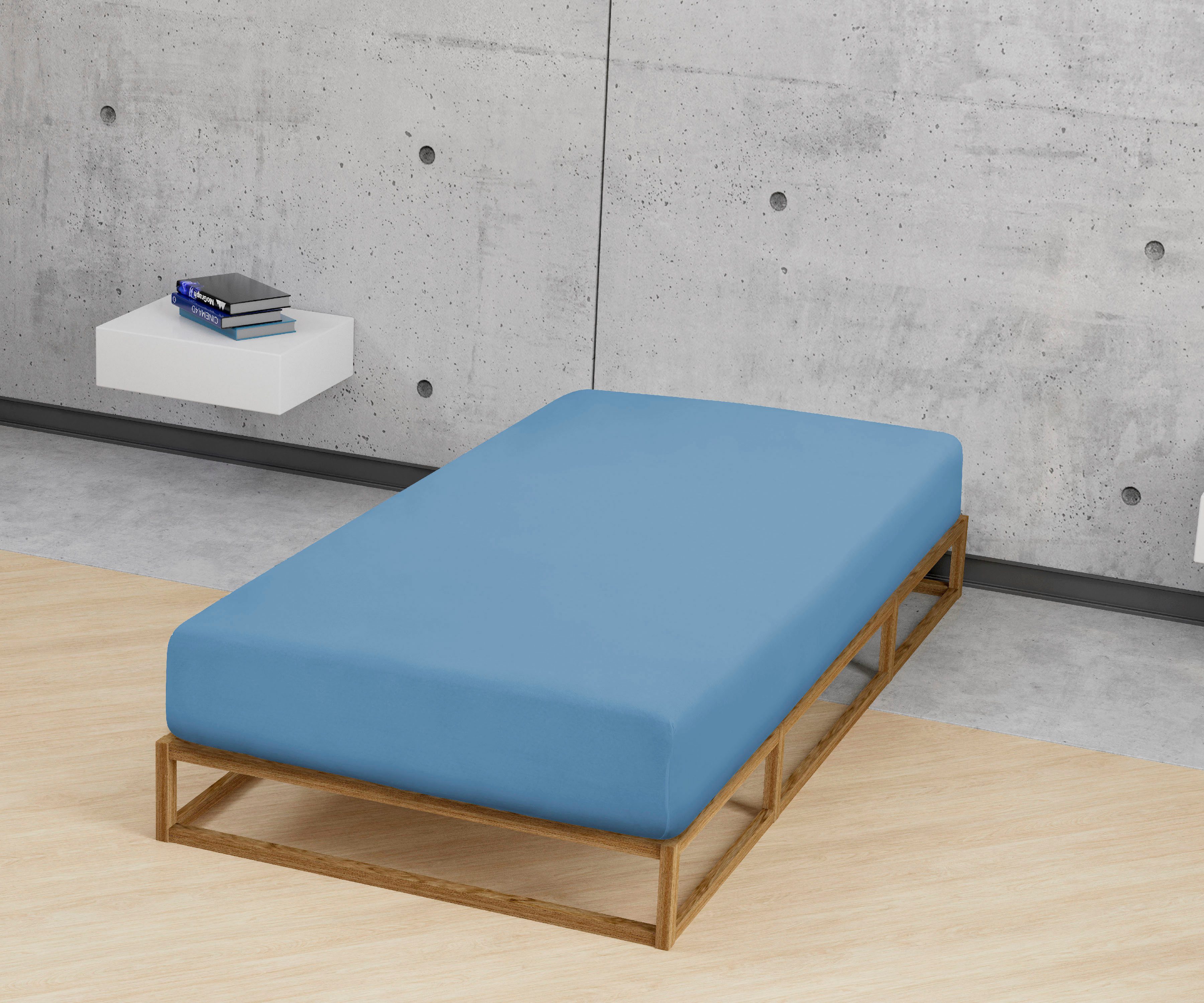 Biberna Spannbettlaken Leila, Jersey, Gummizug: rundum, (1 Stück), Bettlake günstig online kaufen