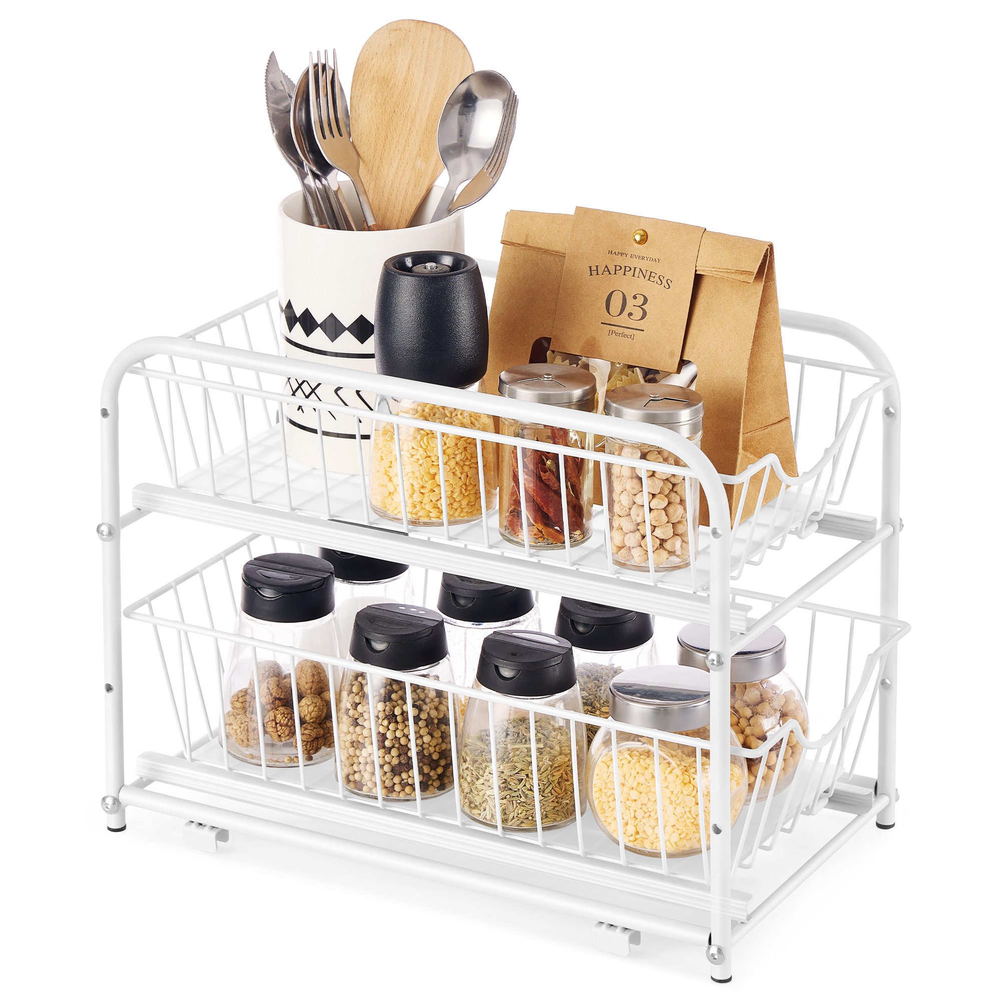 SONGMICS Küchenorganizer-Set Küchen-Organizer, (1-tlg), Küchenregal, Ordnun günstig online kaufen