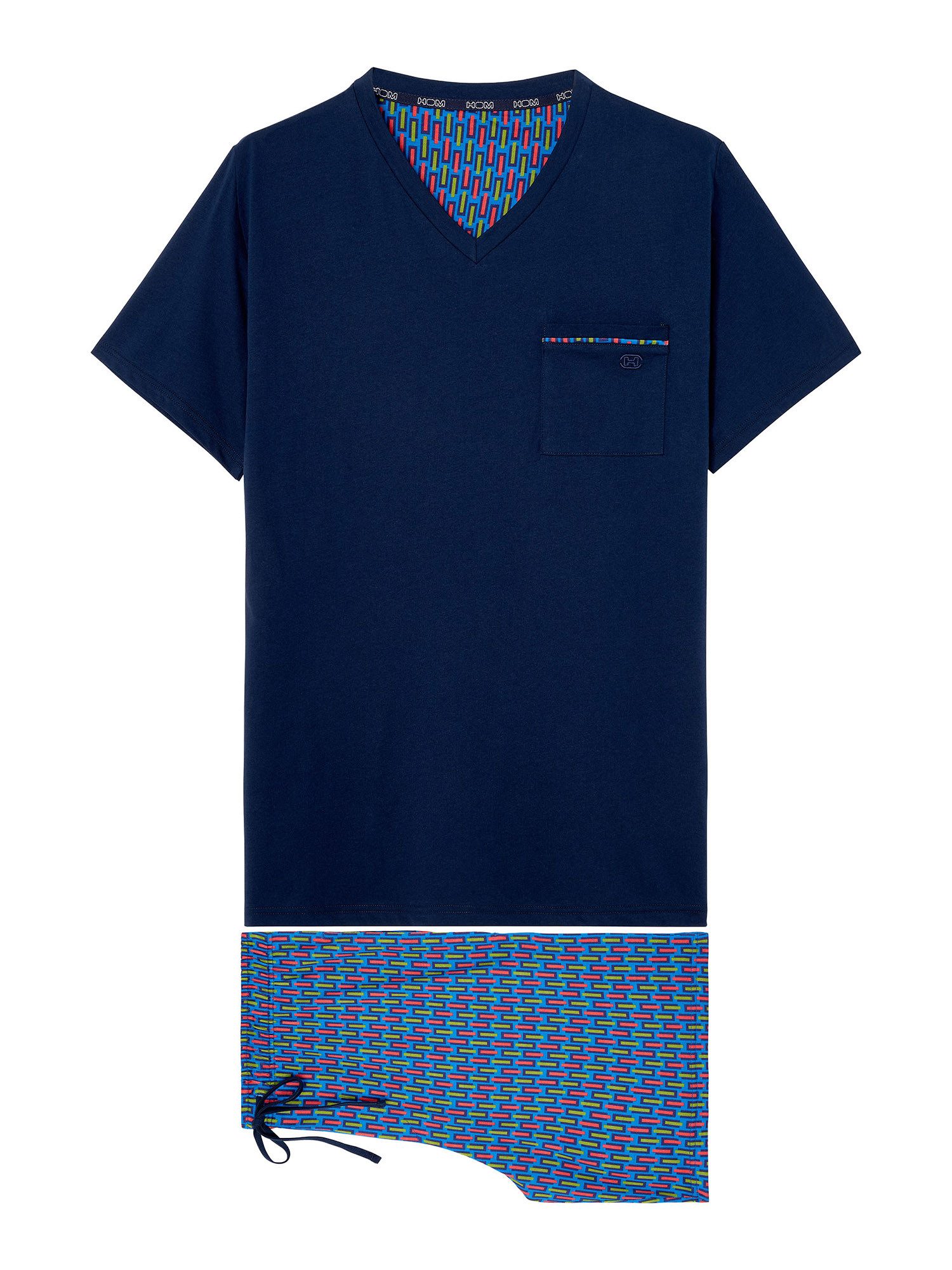 Hom Pyjama Short Sleepwear Bellagio (2 tlg) Schlafanzug, Pyjama Set, Nachtwäsche