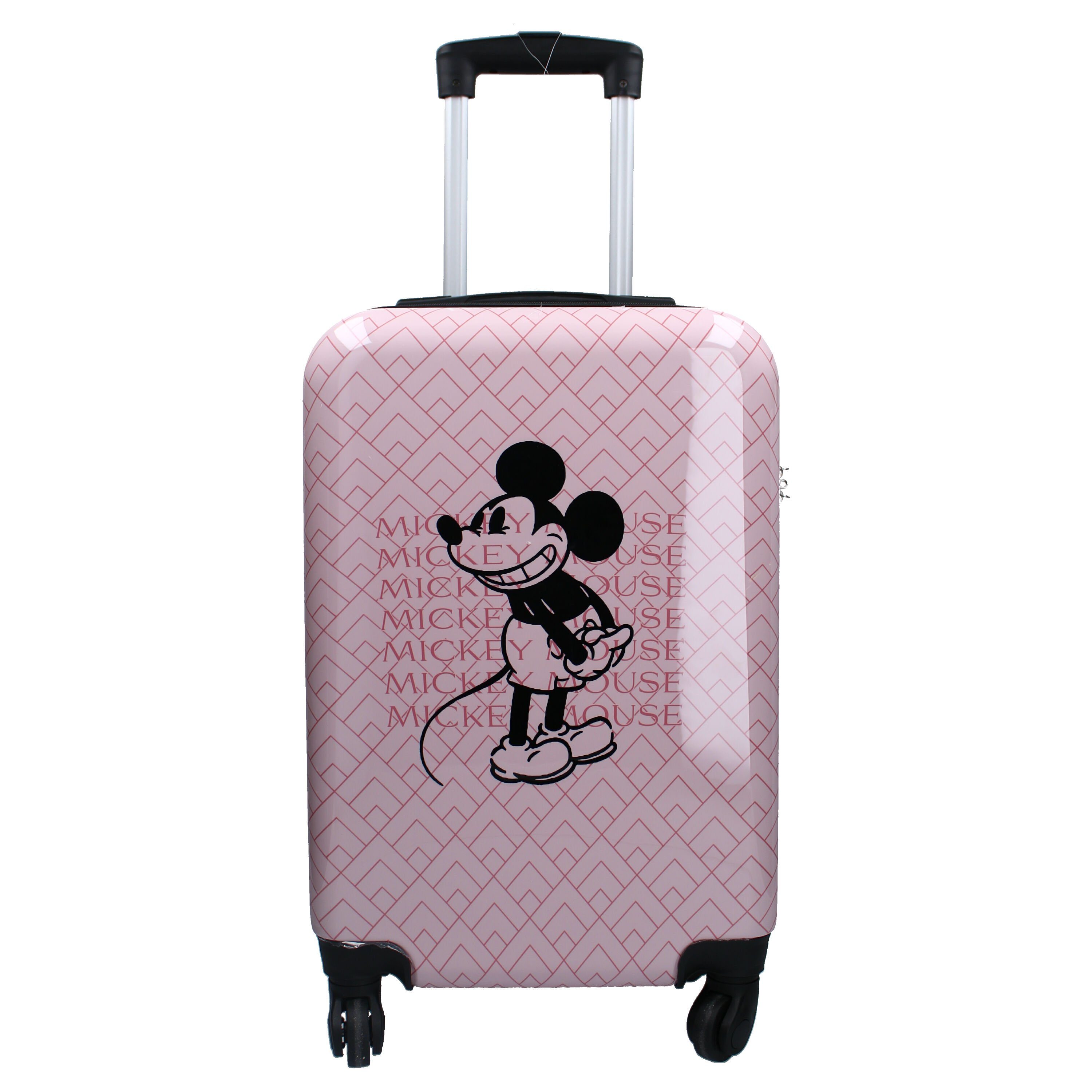Disney Hartschalen-Trolley Disney Mickey und Minnie Maus 2 tlg. Koffer Set, 4 Rollen, Koffer Reisekoffer plus Strandtuch 100% Baumwolle