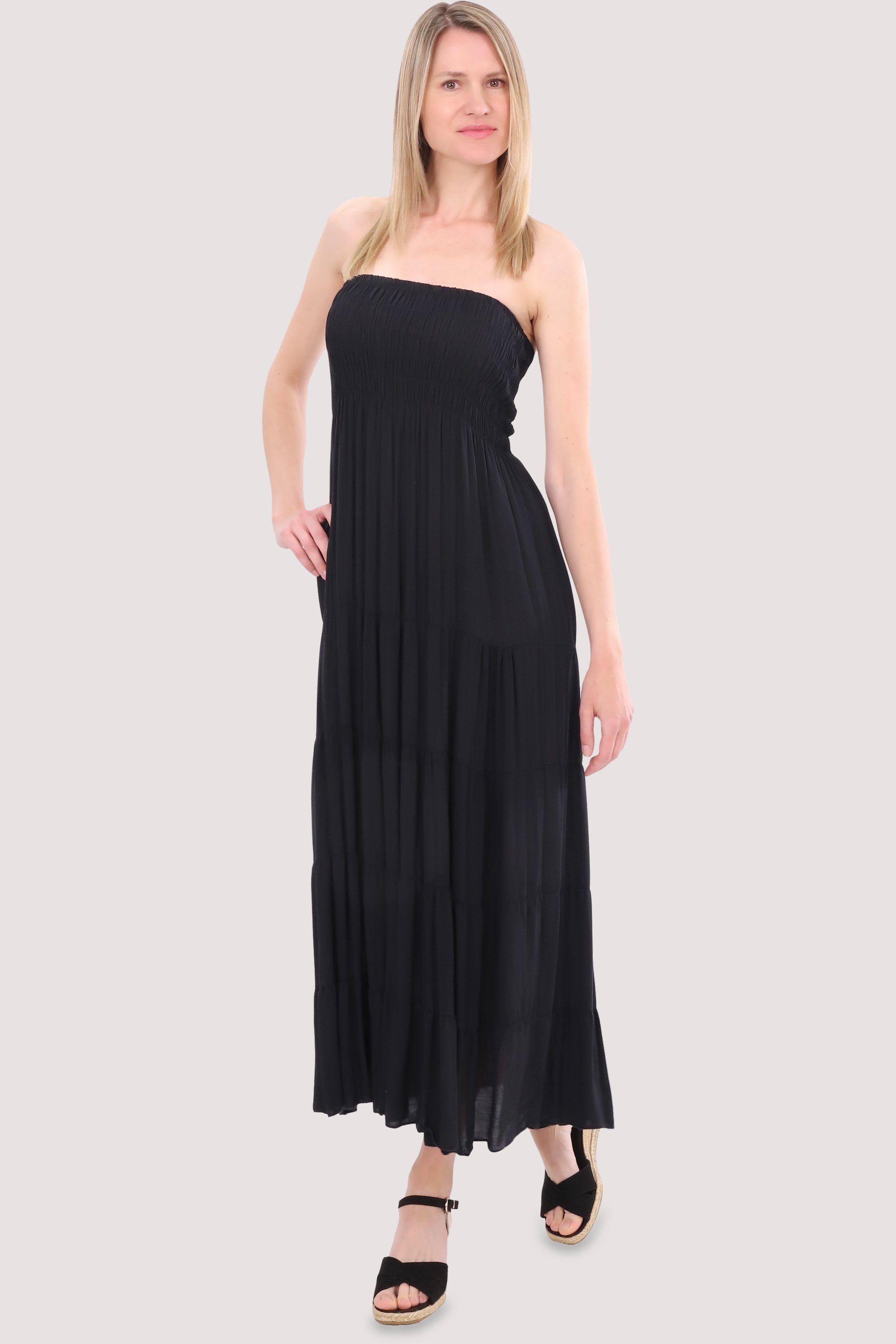 malito more than fashion Bandeaukleid 4635 figurumspielendes Sommerkleid  Strandkleid Einheitsgröße