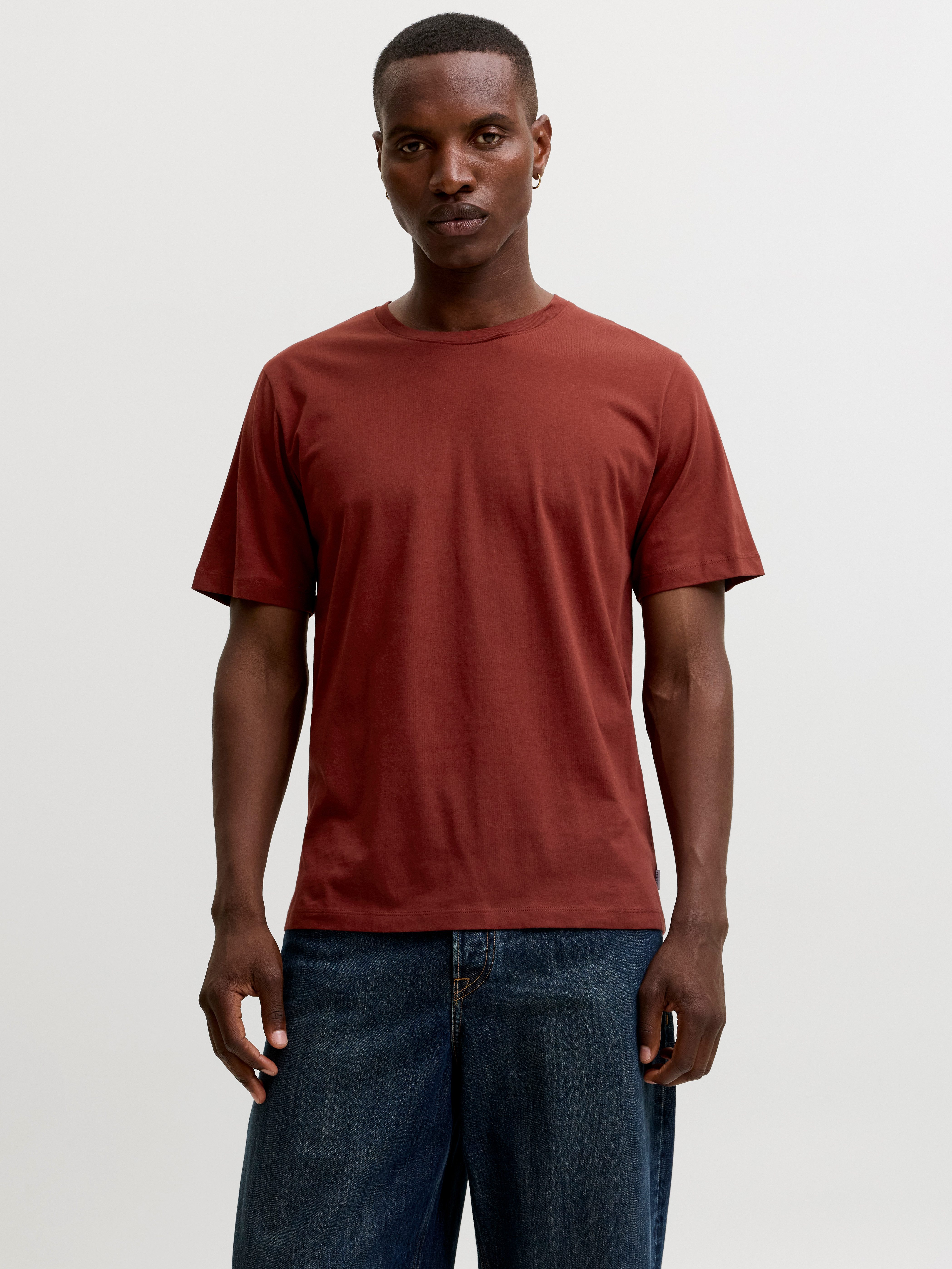 Jack & Jones Rundhalsshirt JJEORGANIC BASIC TEE SS O-NECK NOOS Baumwolle, regular fit
