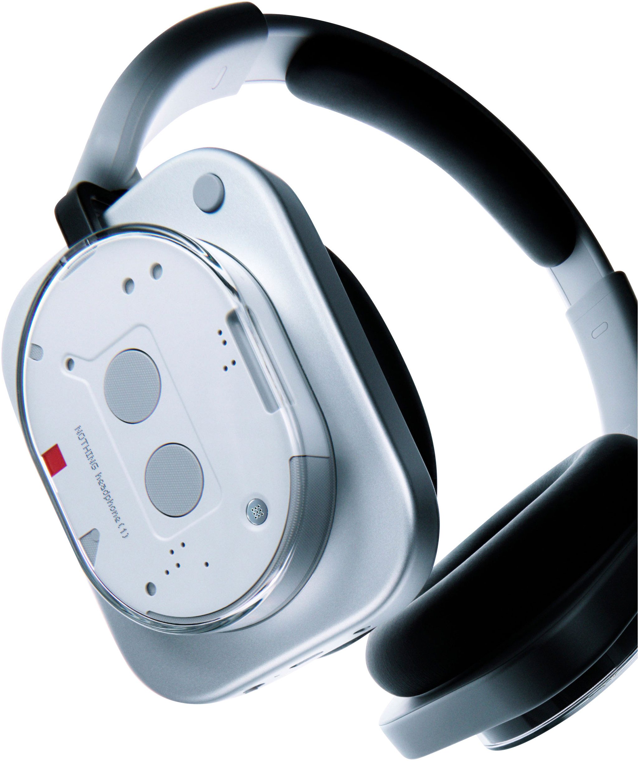 NOTHING Headphone (1) Over-Ear-Kopfhörer (Active Noise Cancelling (ANC), Hi-Res, On-Ear-Erkennung, Transparenzmodus, Bluetooth)