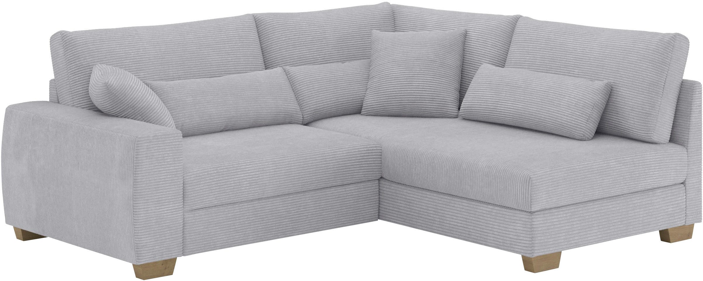 Mr. Couch Ecksofa "Helena L-Form, bis 140 kg belastbar", mit Taschenfederke günstig online kaufen