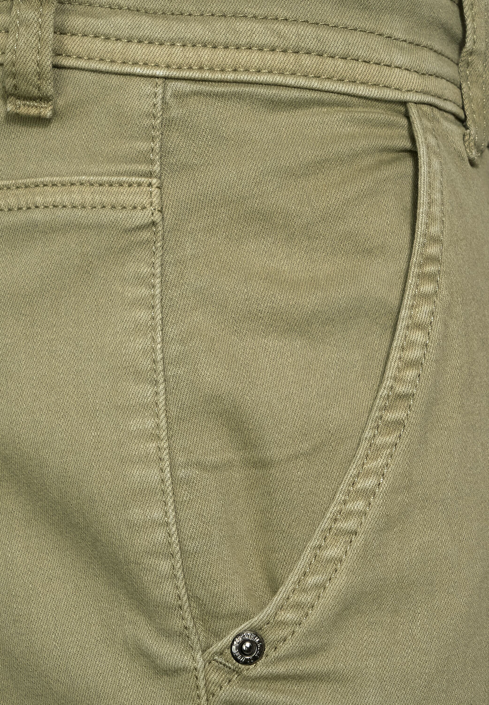 STREET ONE MEN washed soft olive im Jogger Joggstyle Pants