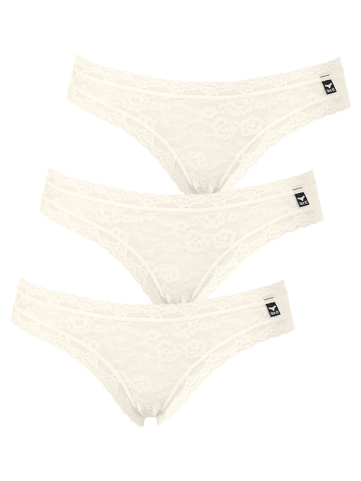 like it! Bikinislip 3er Pack Damen Minislip Lisa (Packung, 3-St) Zwickel